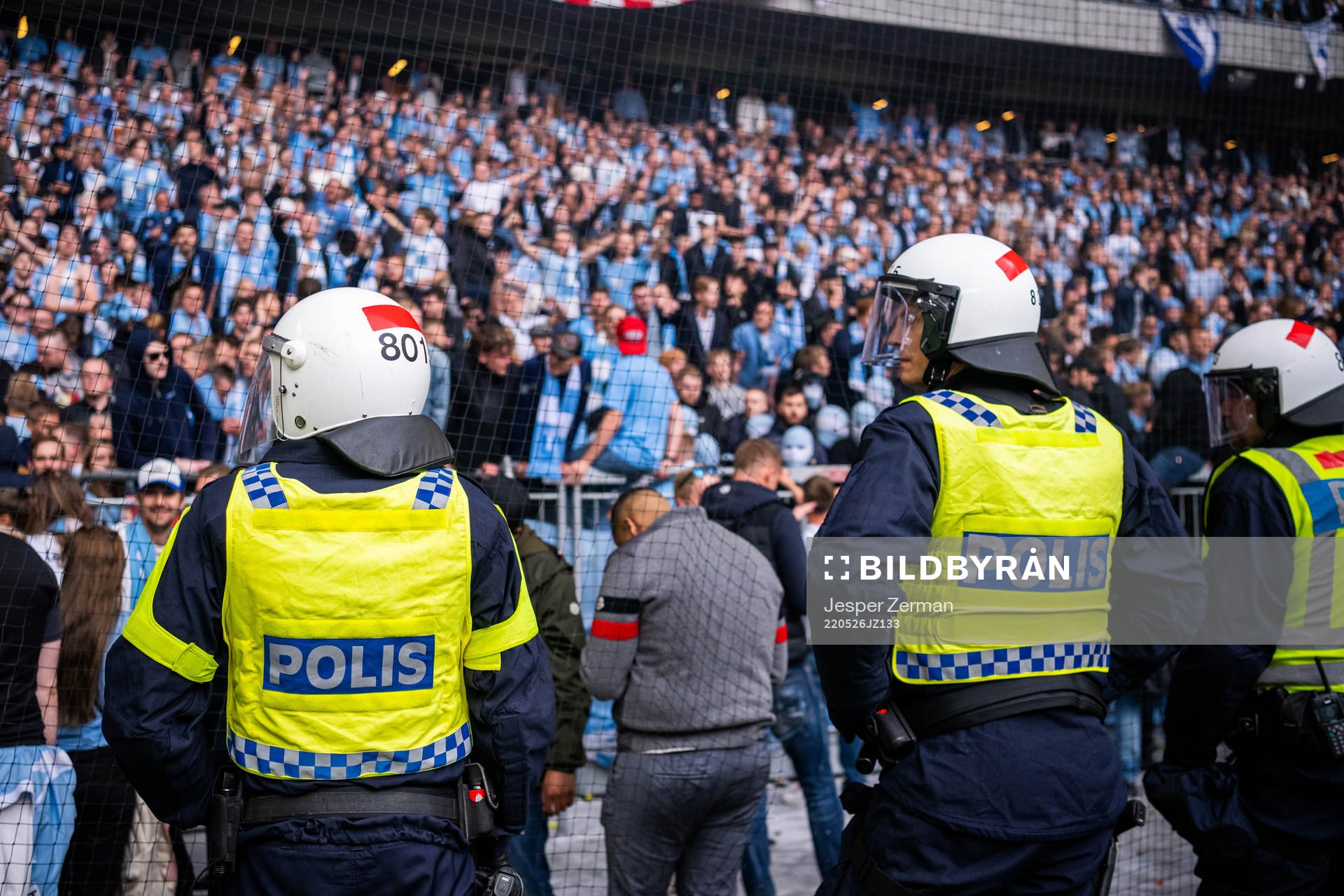 Malmö FFs supportrar jublar