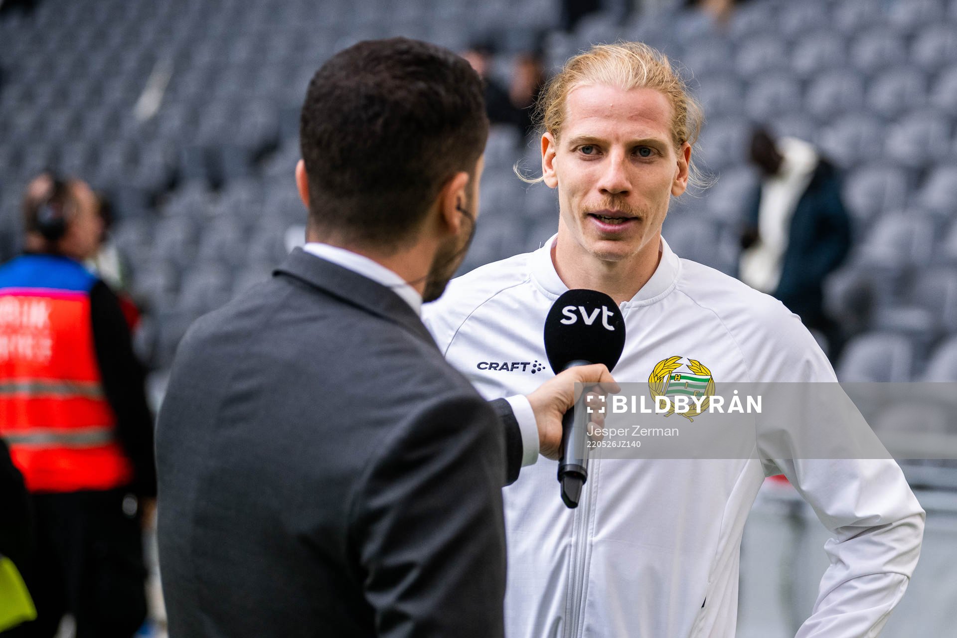 Hammarbys Gustav Ludwigson iuntervjuas