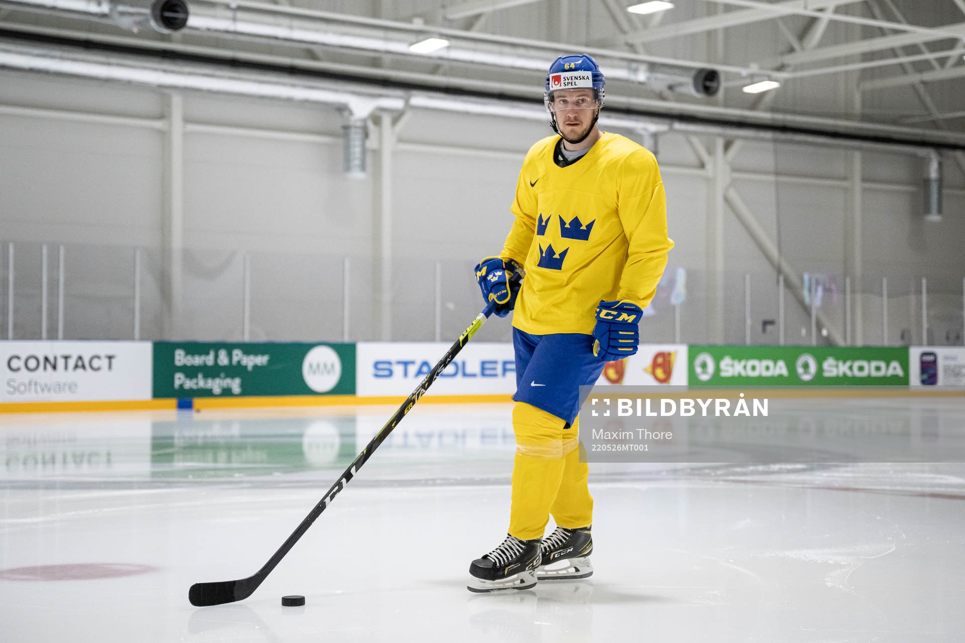 Jonathan Pudas of Sweden at a practice session