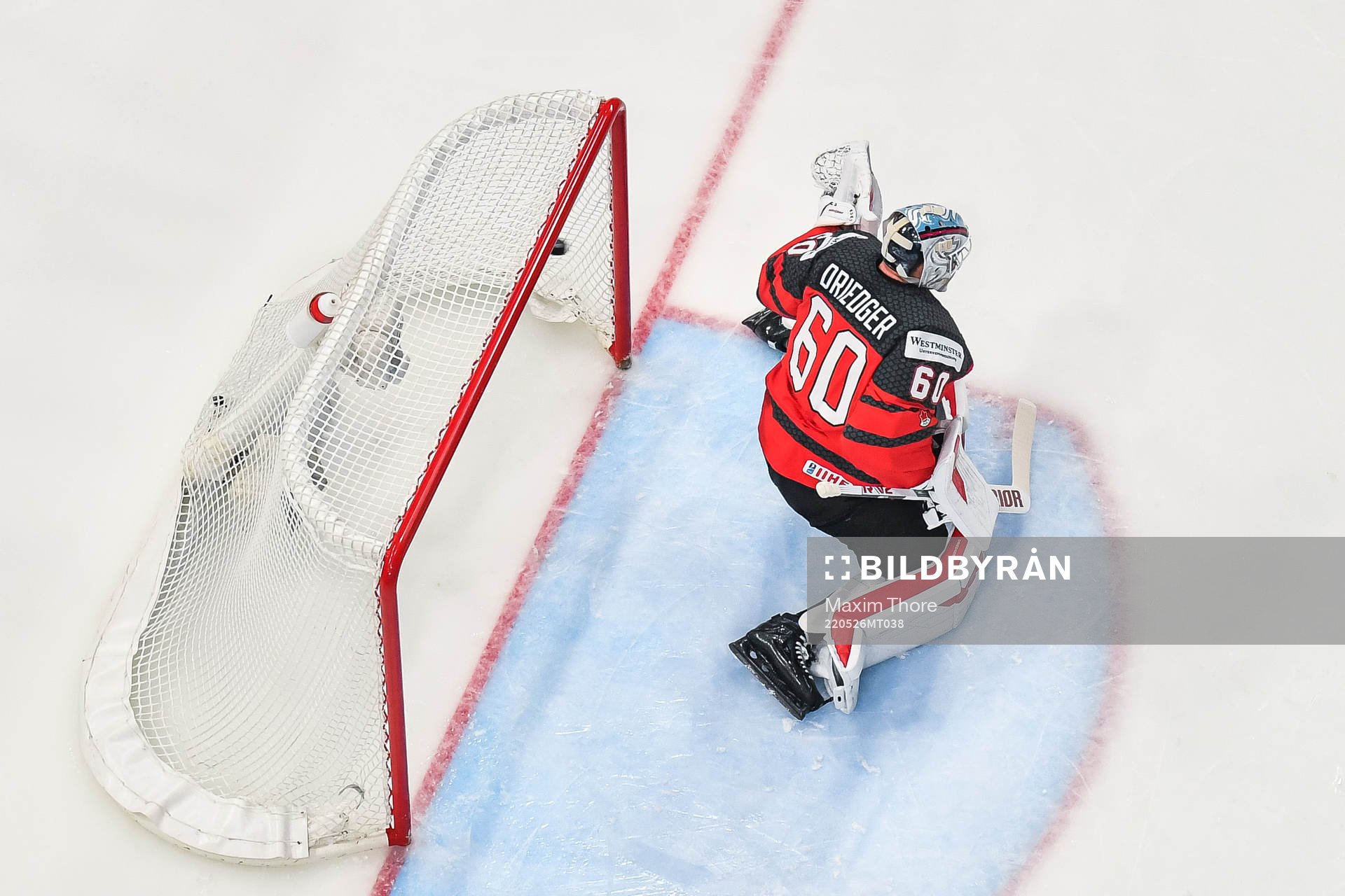 Carl Klingberg of Sweden (not pictured) scores 1-0 behind