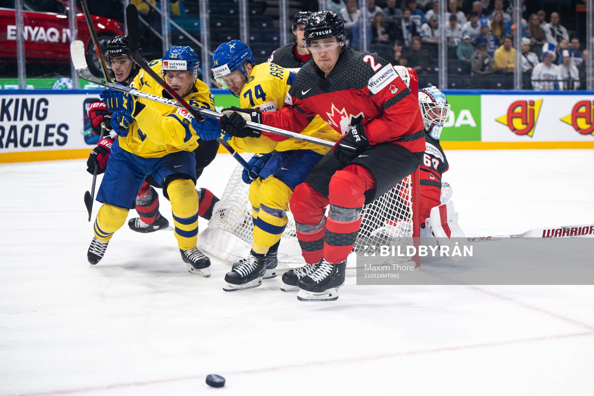 Joel Kellman and Rasmus Asplund of Sweden against Zach