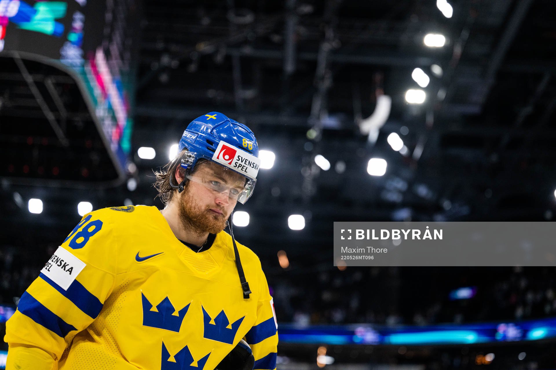 William Nylander of Sweden looks dejected