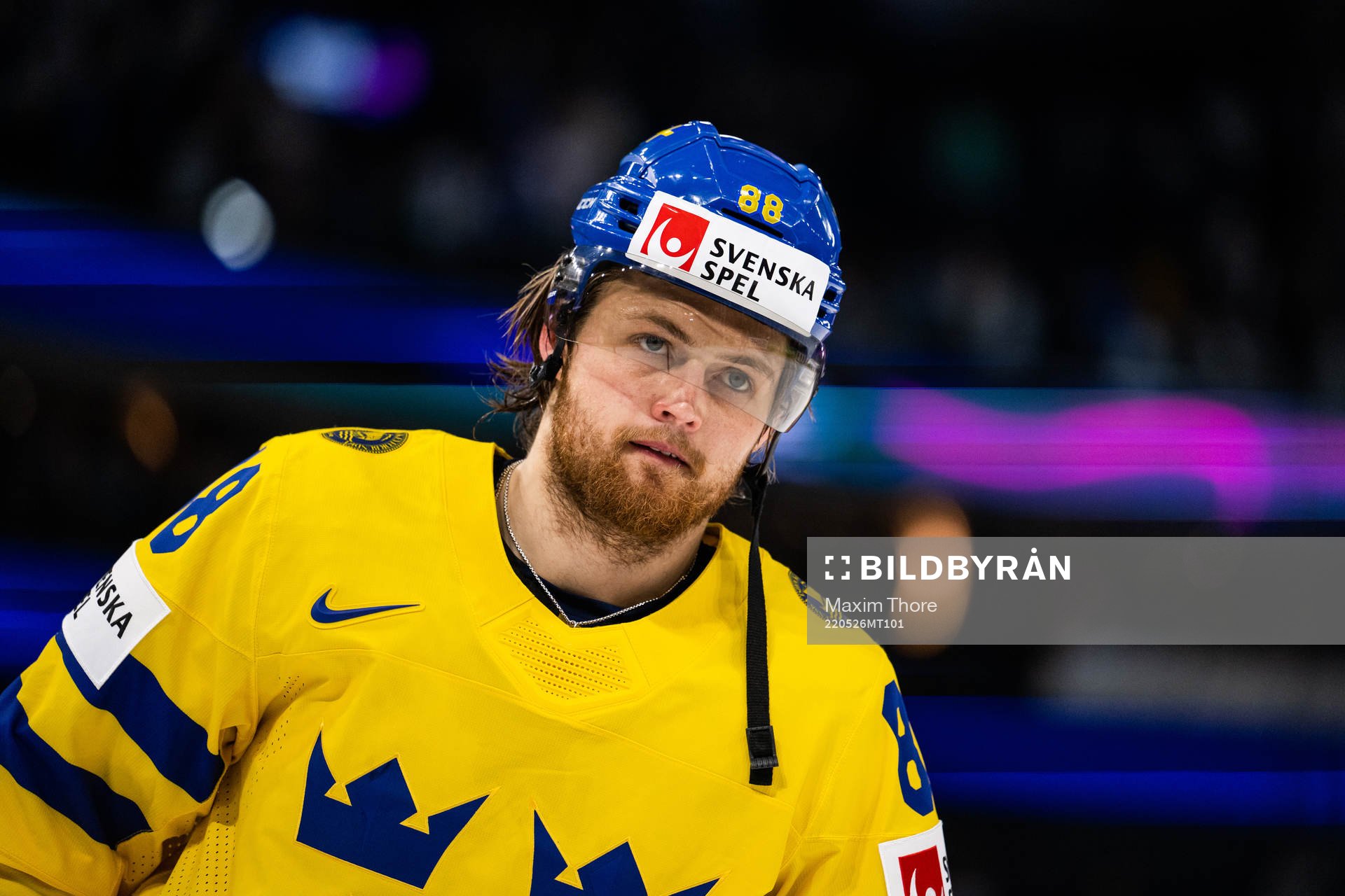 William Nylander of Sweden looks dejected