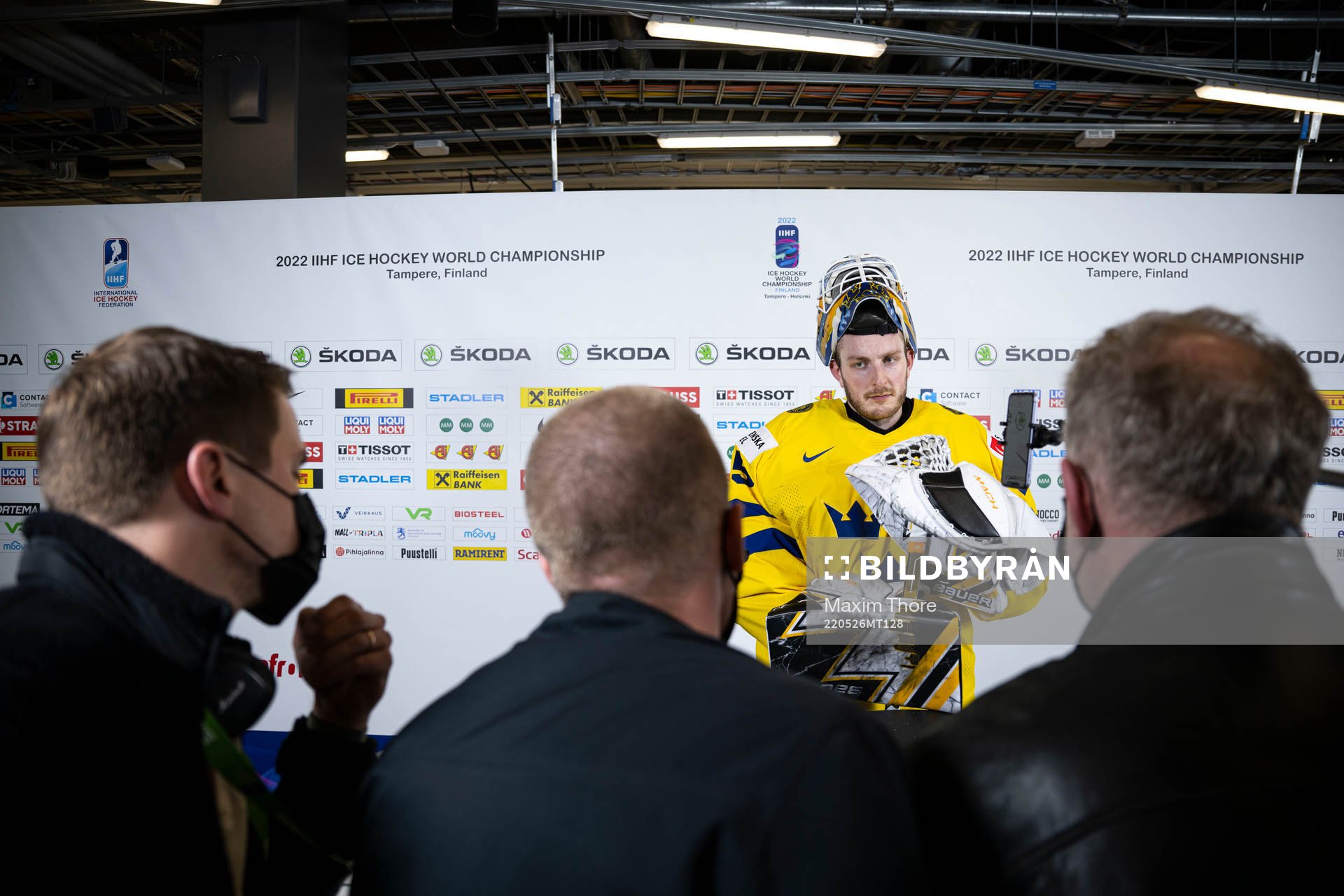 Goaltender Linus Ullmark of Sweden