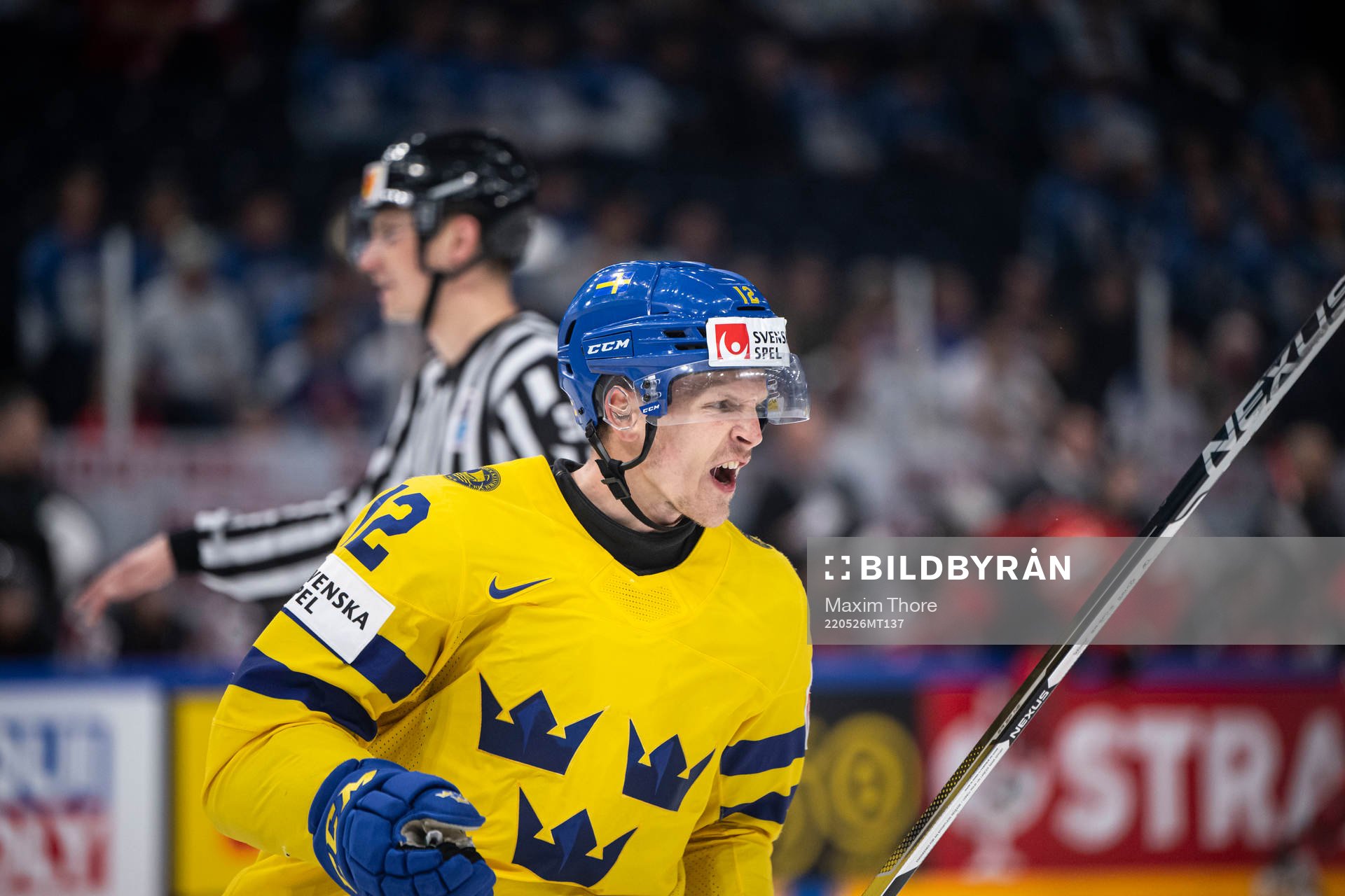 Max Friberg of Sweden reacts