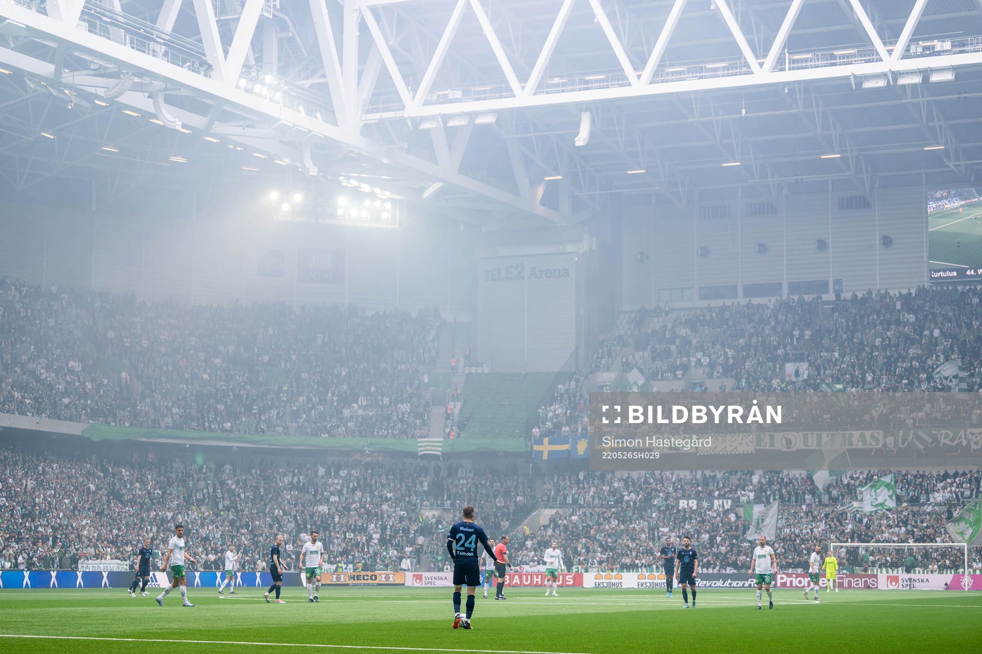 under finalen i Svenska Cupen mellan Hammarby och Malmö FF