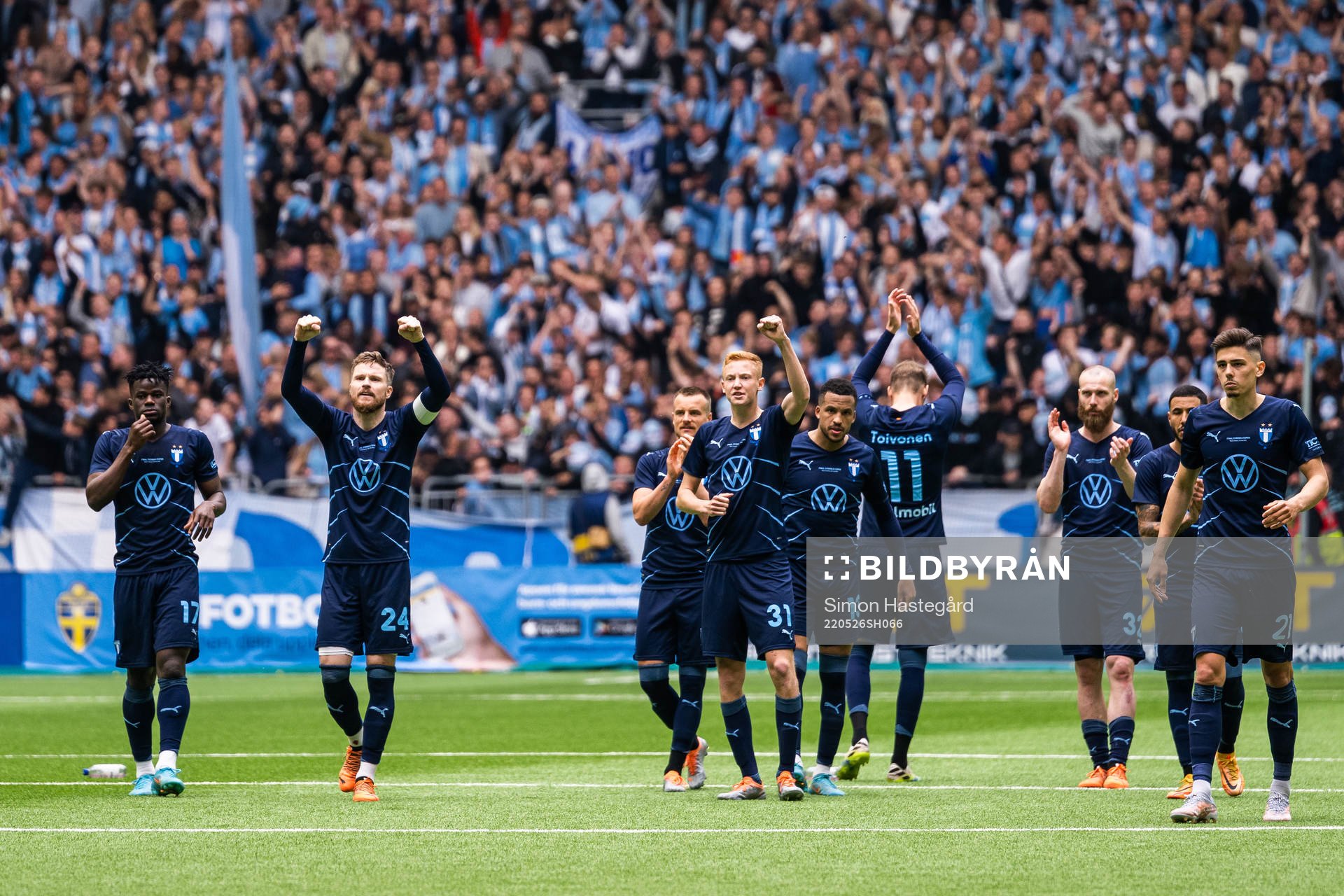 Malmö FFs spelare jublar