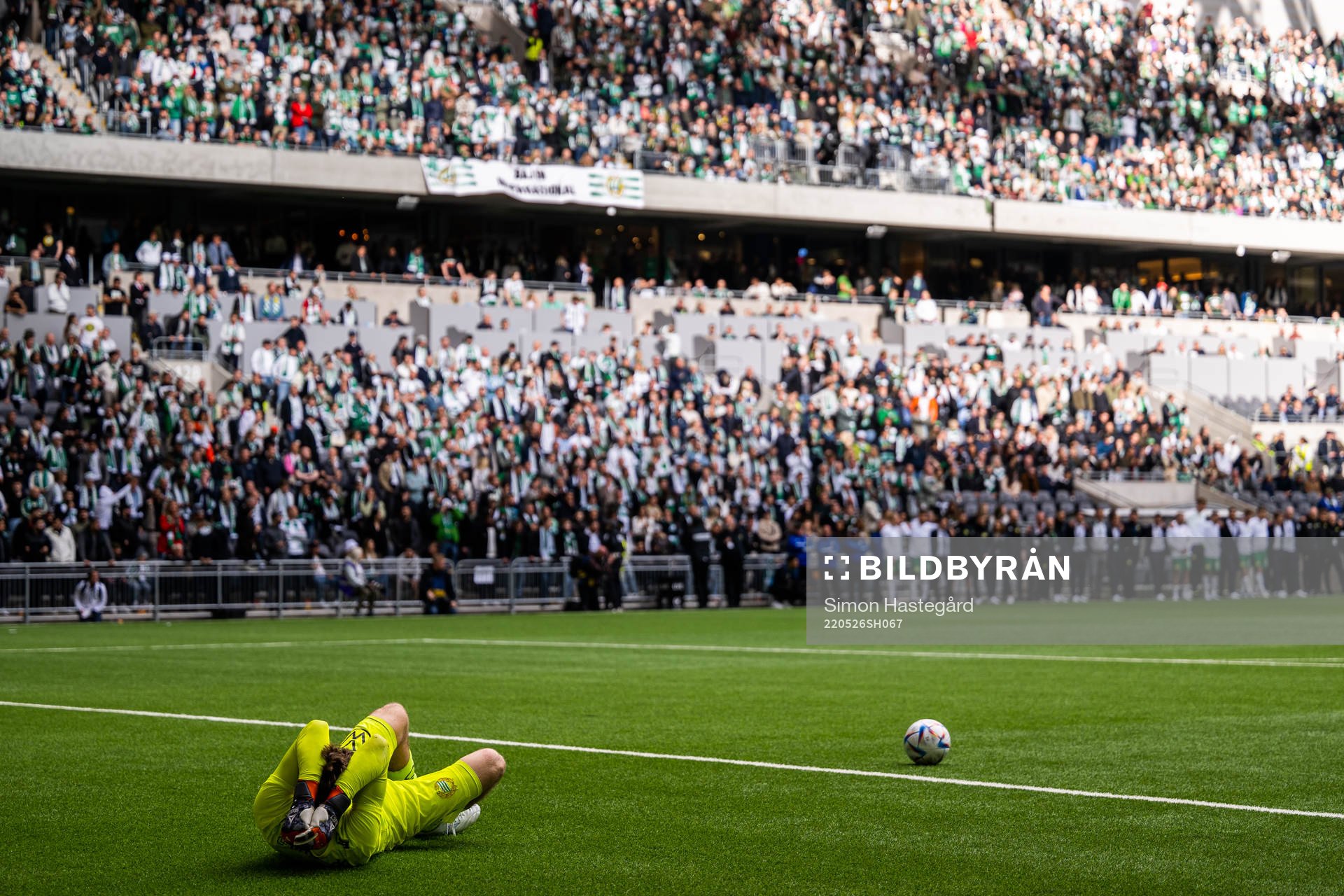 Hammarbys målvakt Davor Blazevic deppar