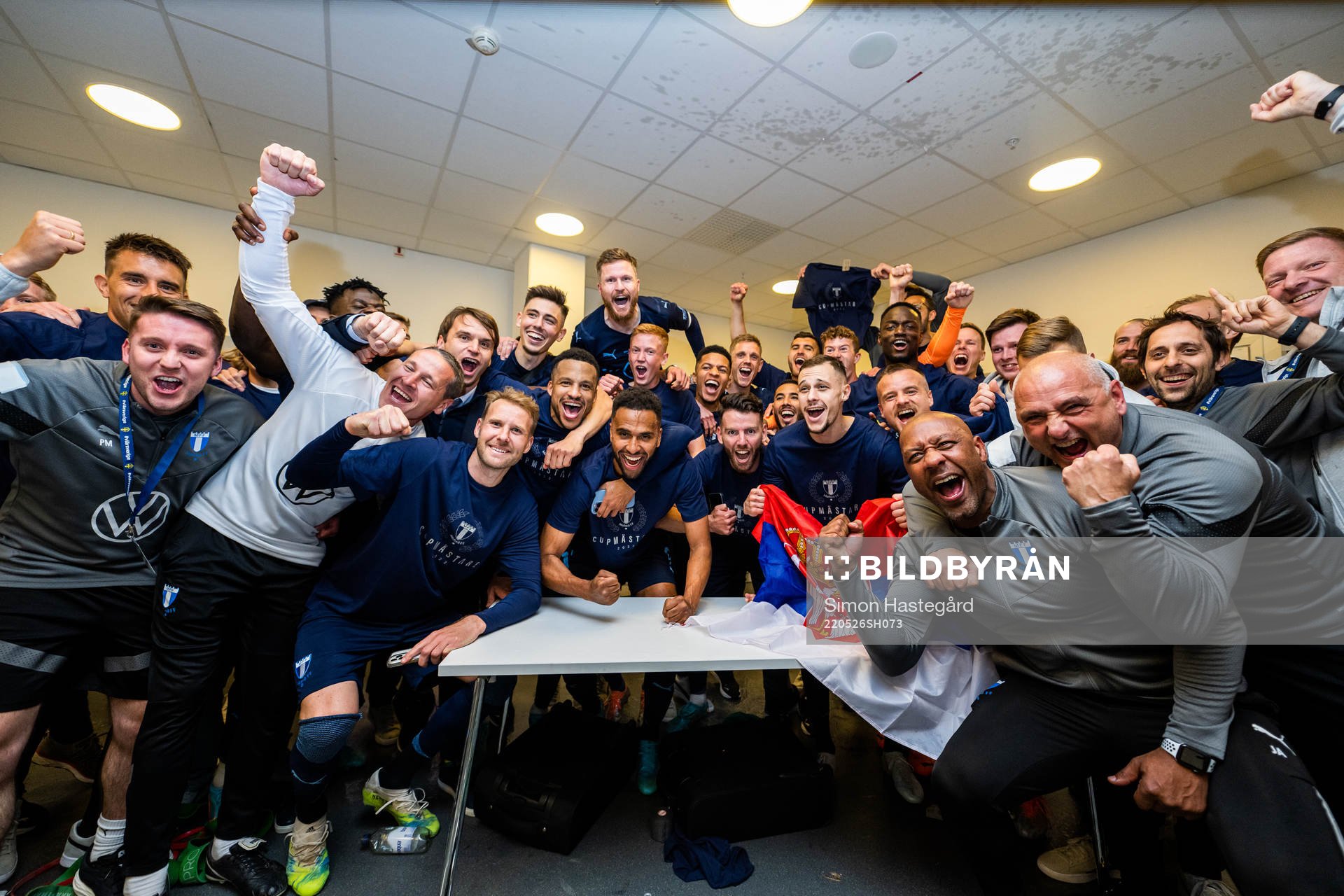 Malmö FFs spelare jublar