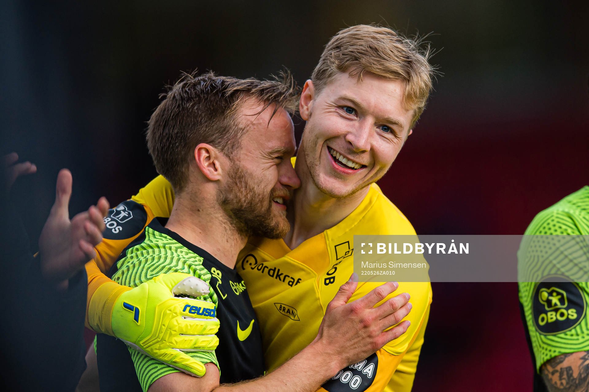Bård Finne and Mathias Lønne Dyngeland of Brann