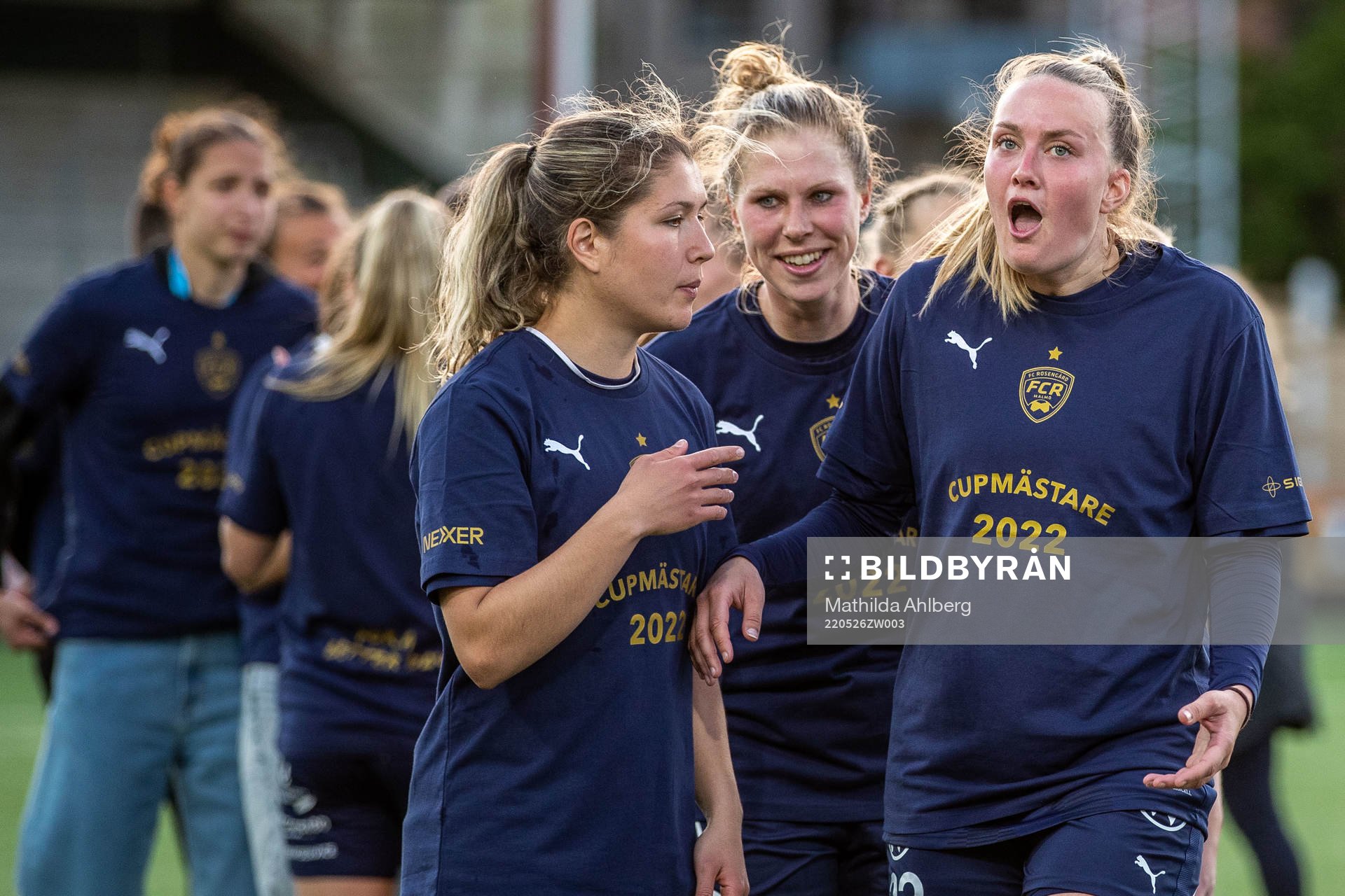 Rosengårds Stefanie Sanders jublar