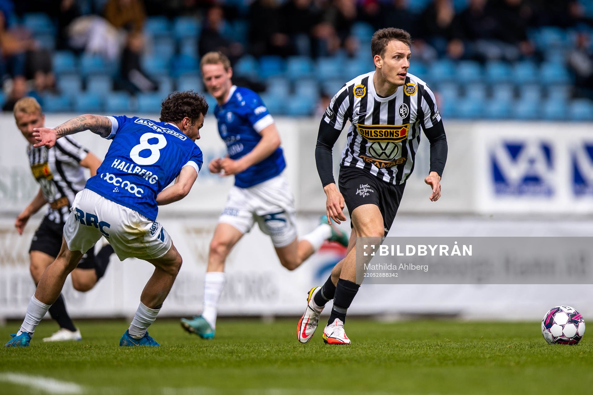 Trelleborgs Herman Hallberg och Landskronas Viktor Ekblom
