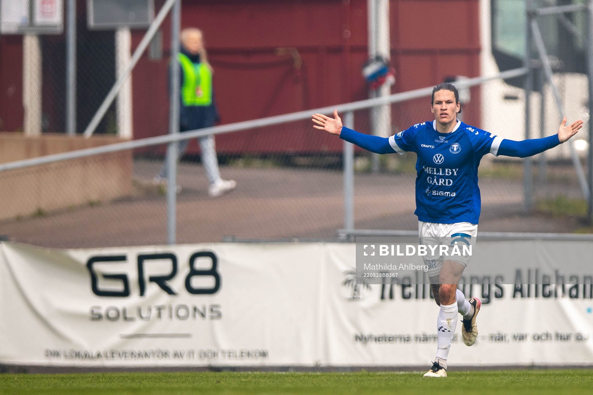 Trelleborgs Isak Jönsson jublar