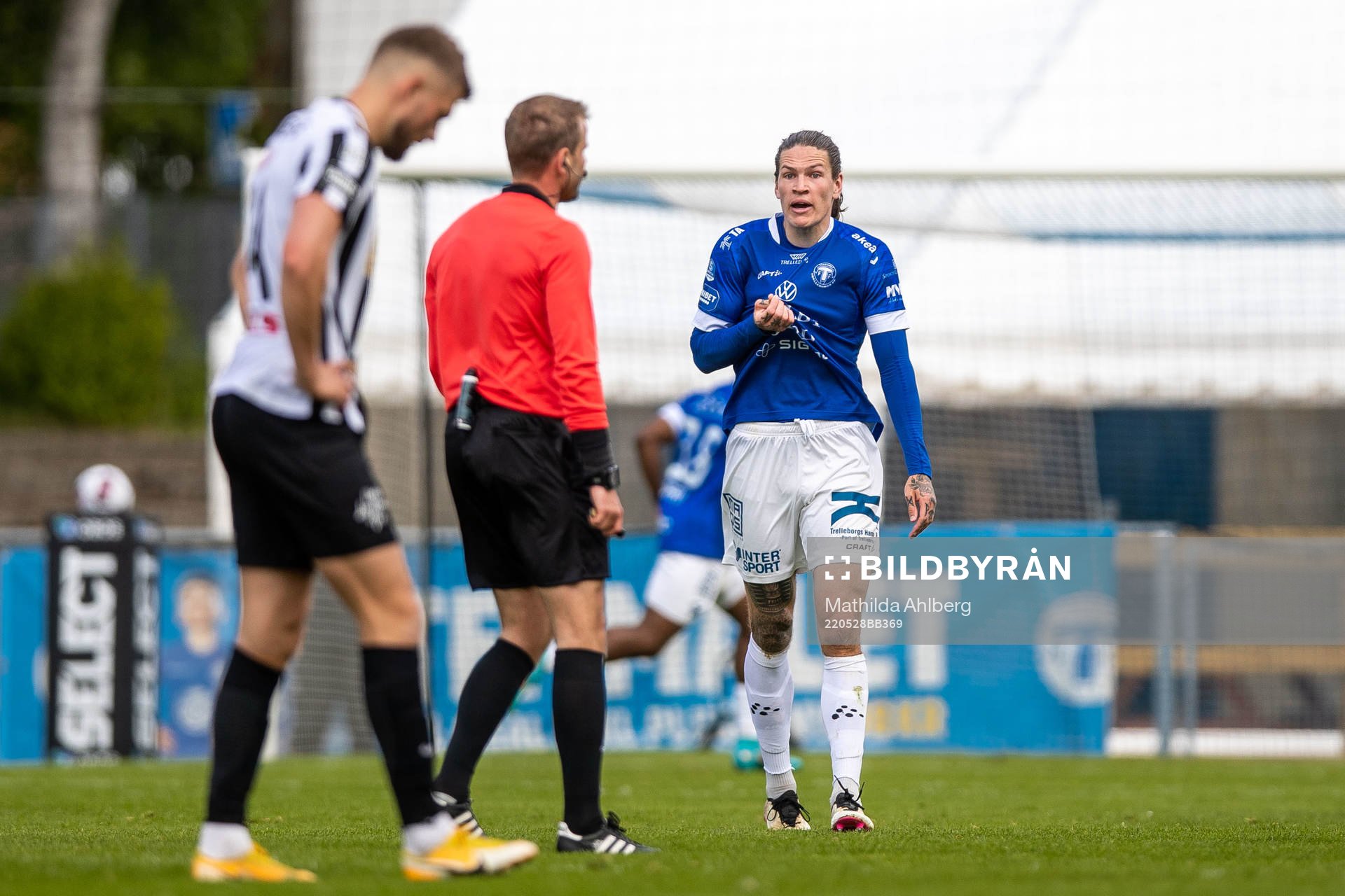 Trelleborgs Isak Jönsson reagerar
