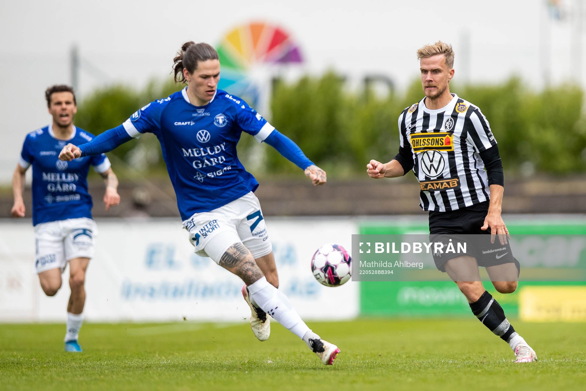 Trelleborgs Isak Jönsson och Landskronas Linus R Olsson