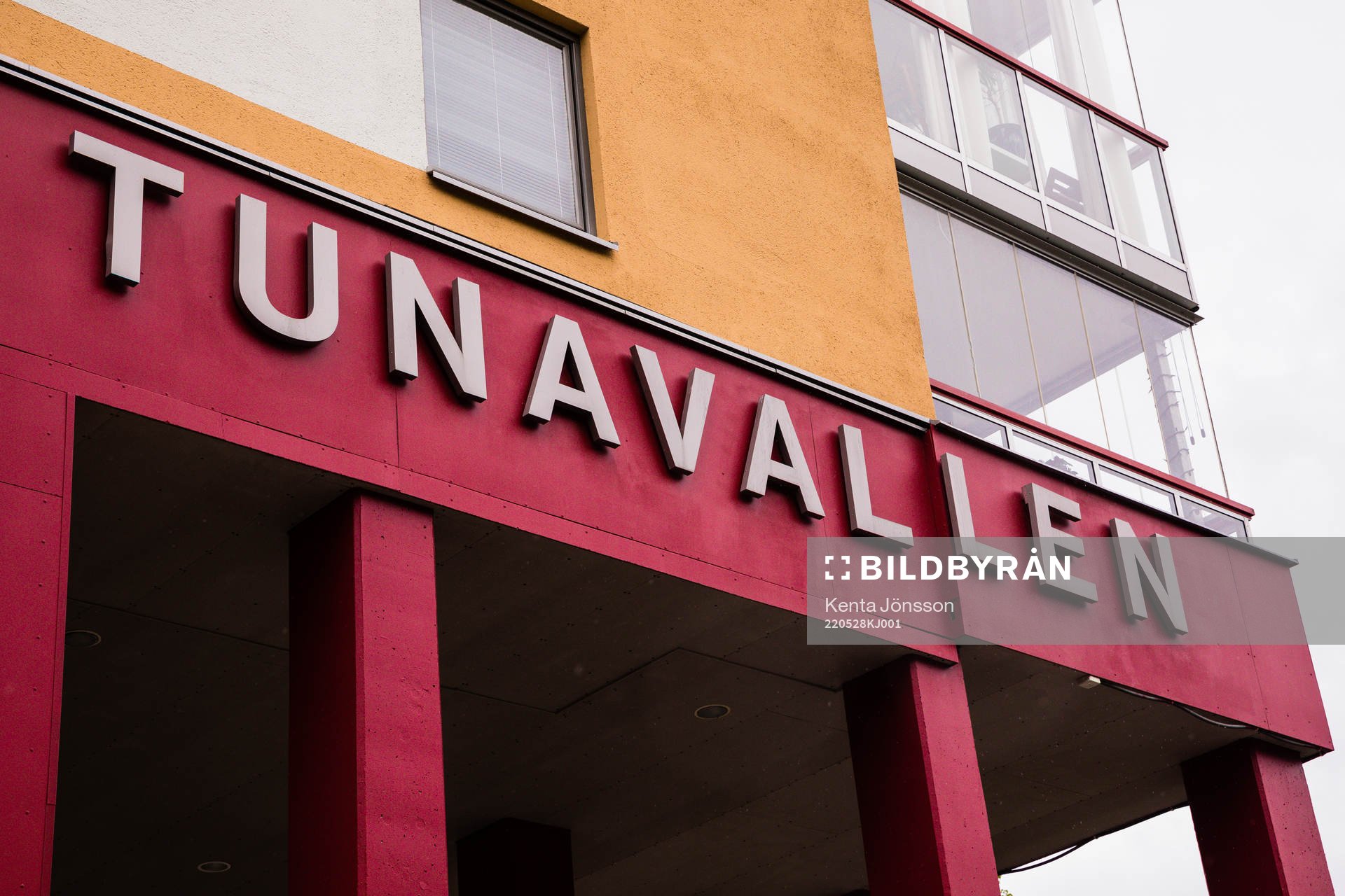 Exteriör av Tunavallen