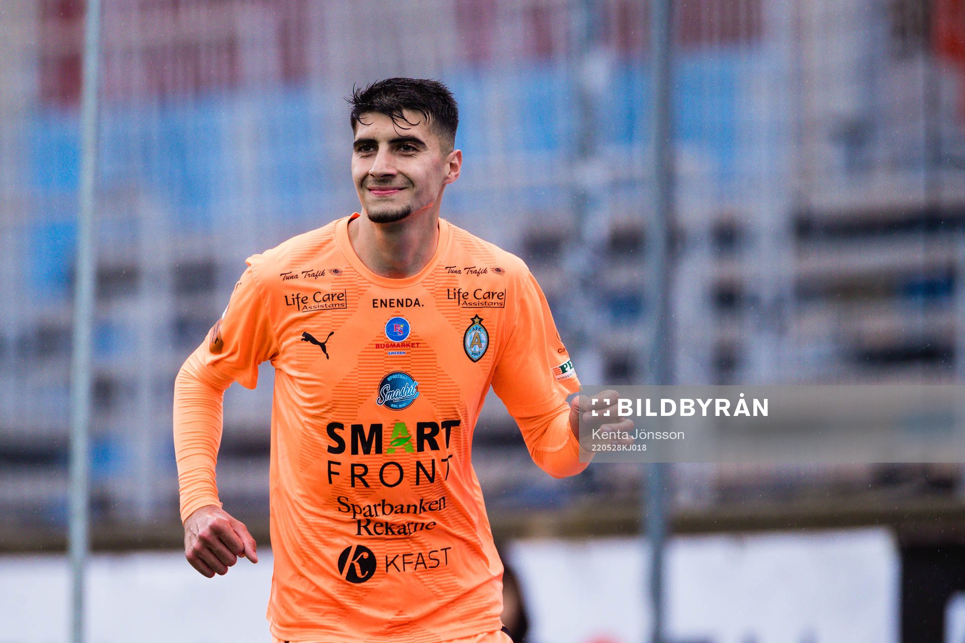 AFC Eskilstunas Amar Muhsin jublar