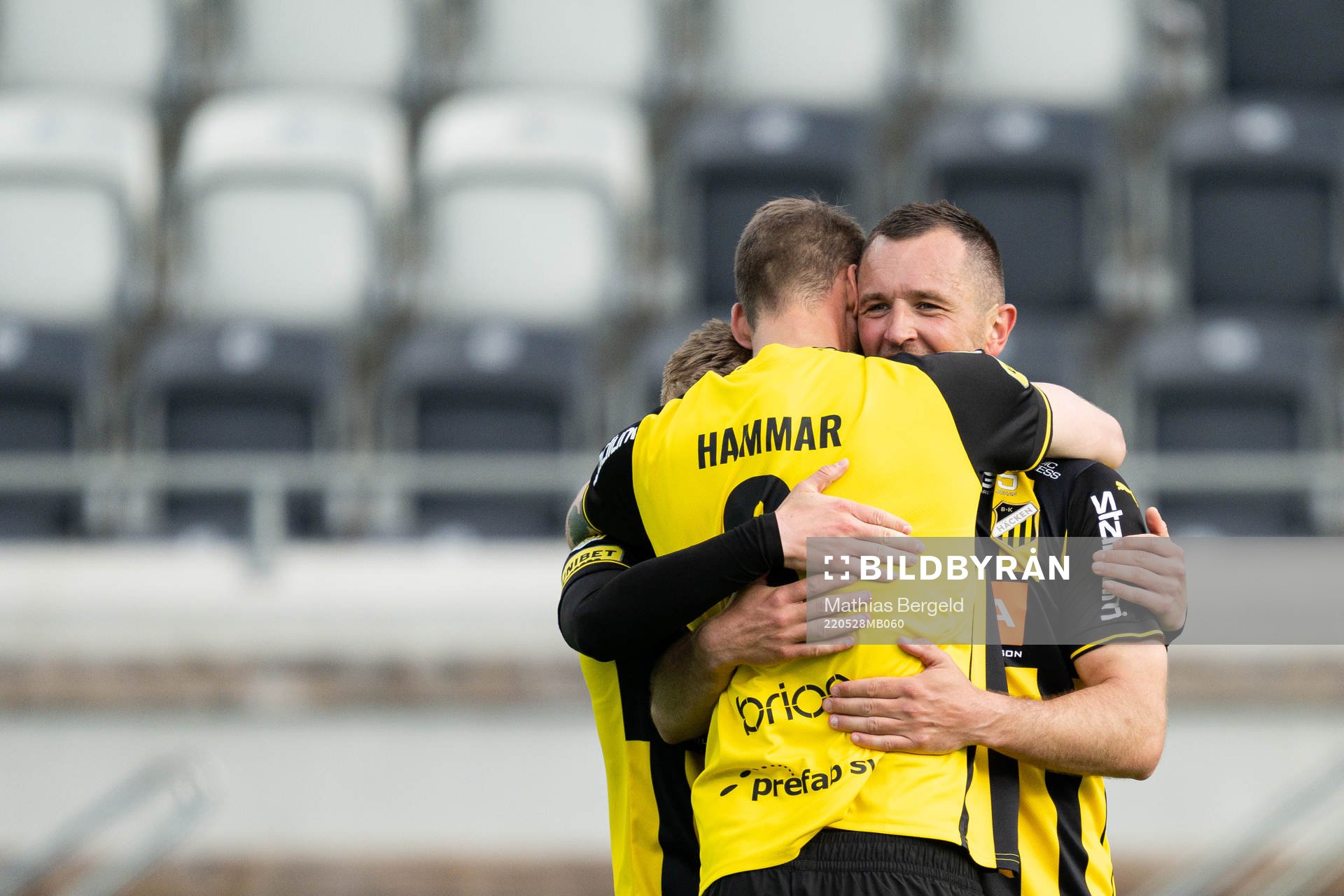 Häckens Even Hovland jublar