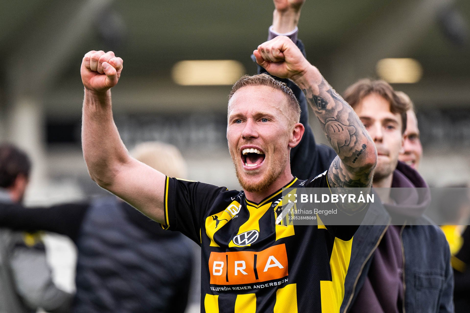 Häckens Mikkel Rygaard Jensen jublar