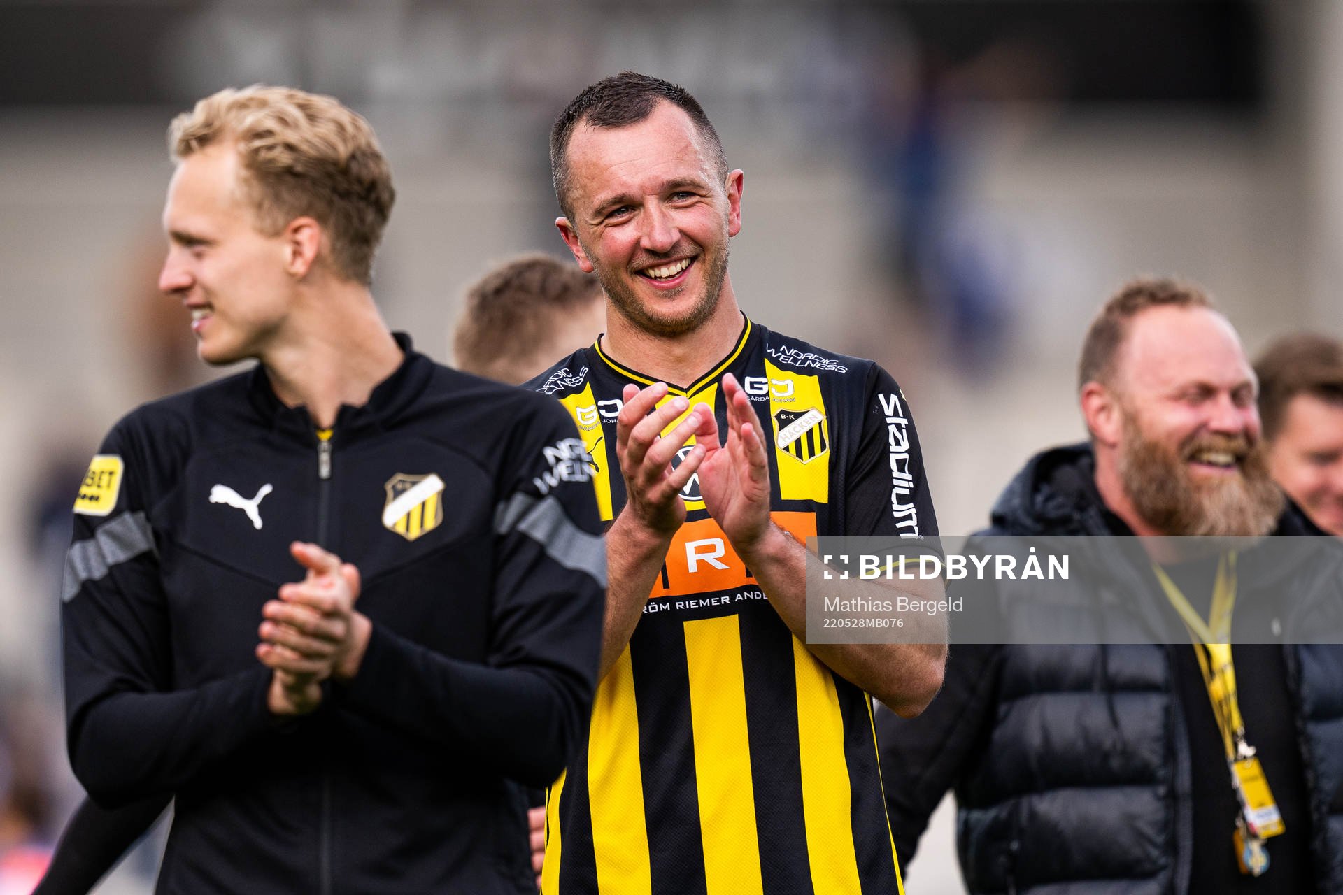 Häckens Even Hovland jublar