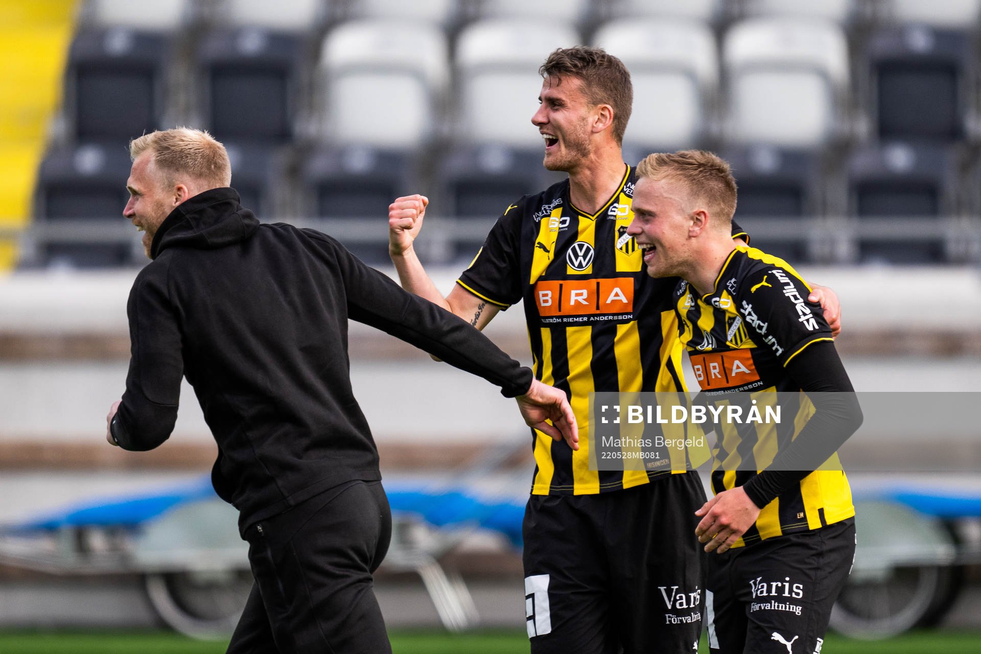 Häckens målvakt Peter Abrahamsson, Johan Hammar och Tomas