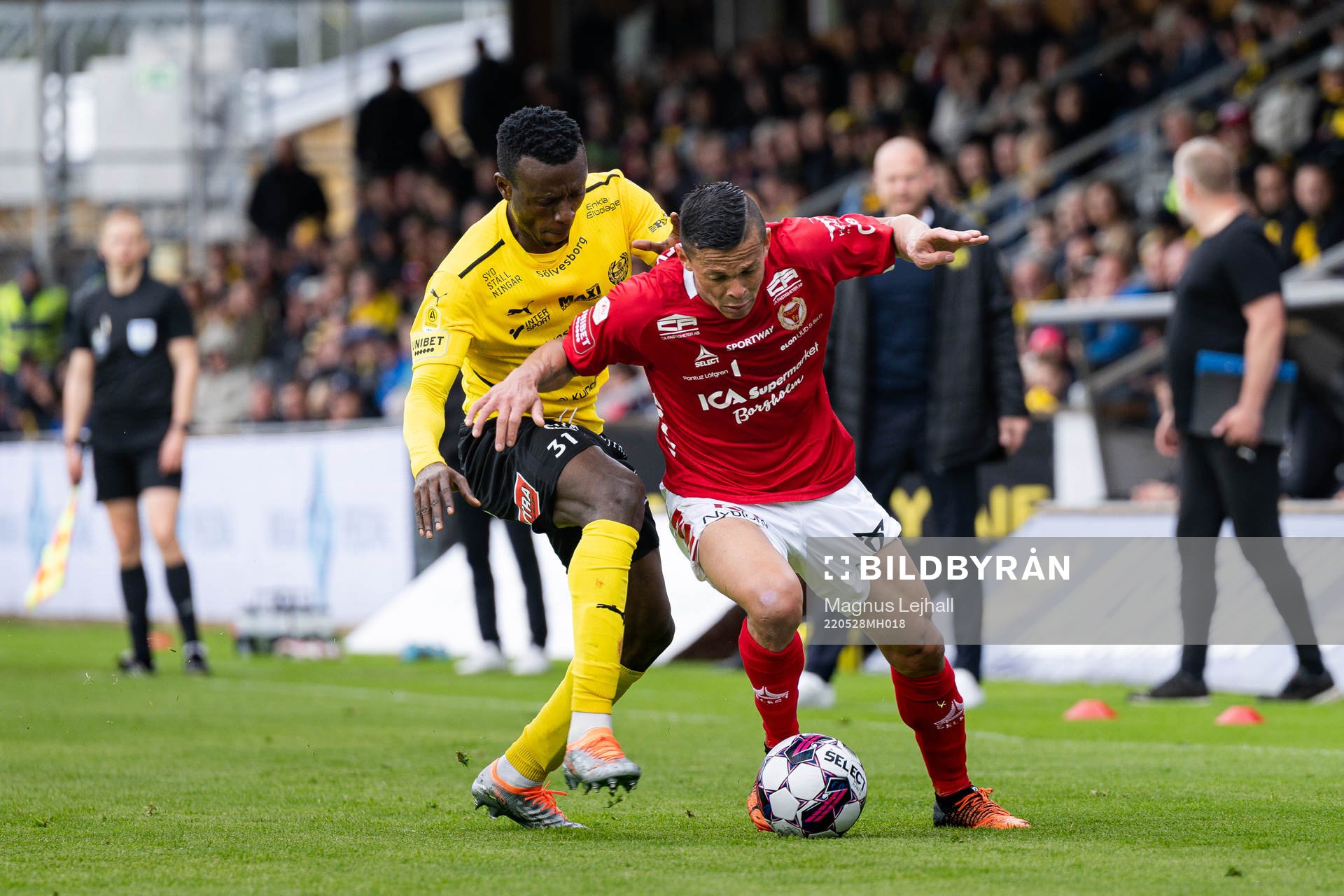 Mjällbys Silas Nwankwo och Kalmars Romario Pereira Sipiao