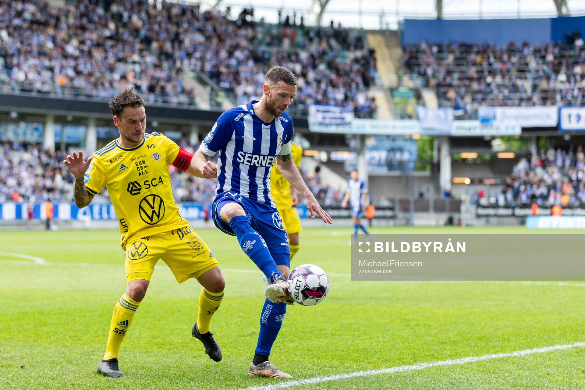 Sundsvalls Pontus Silfwer och IFK Göteborgs Marcus Berg