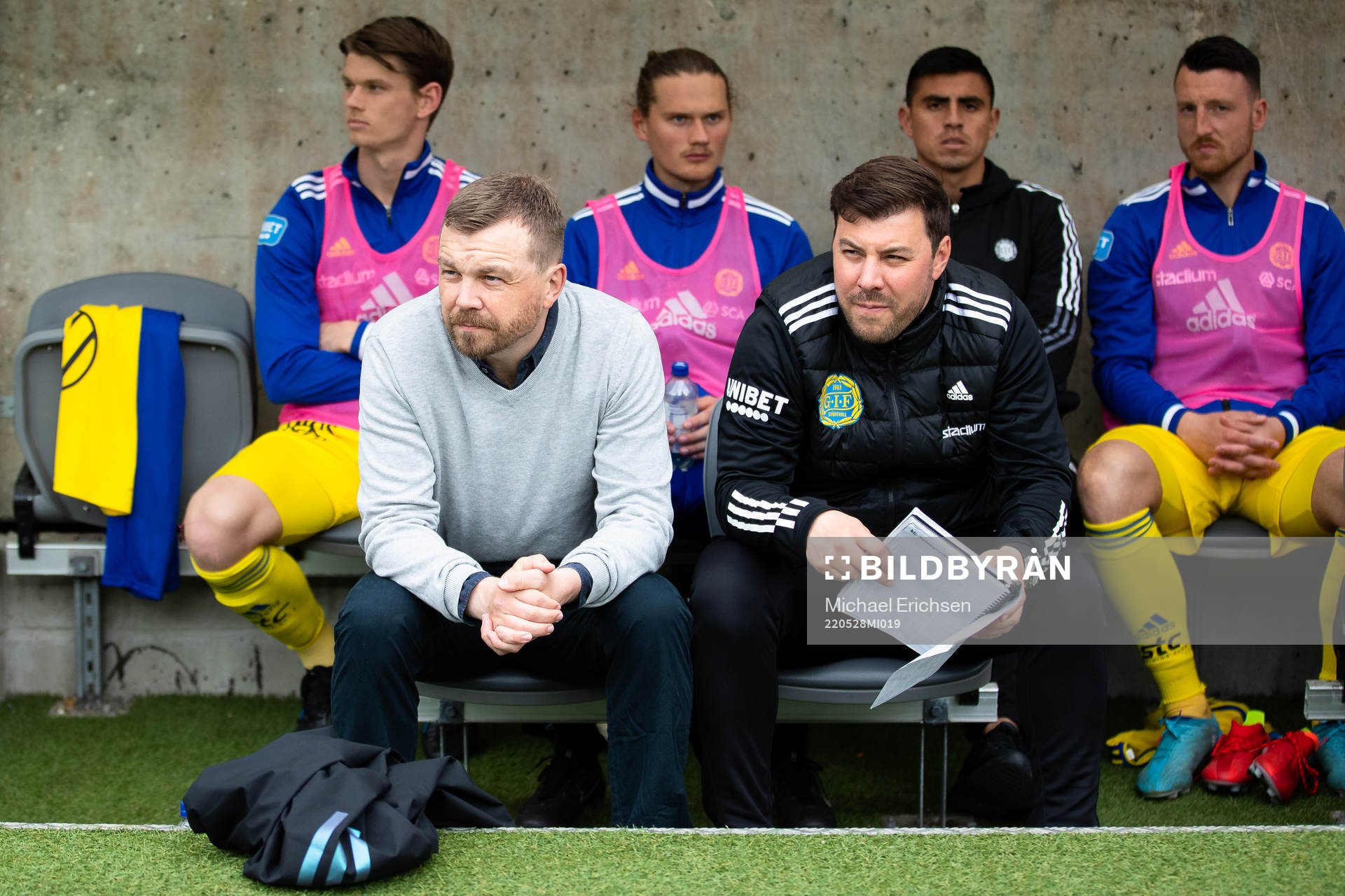 Sundsvalls tränare Henrik Åhnstrand och assisterande