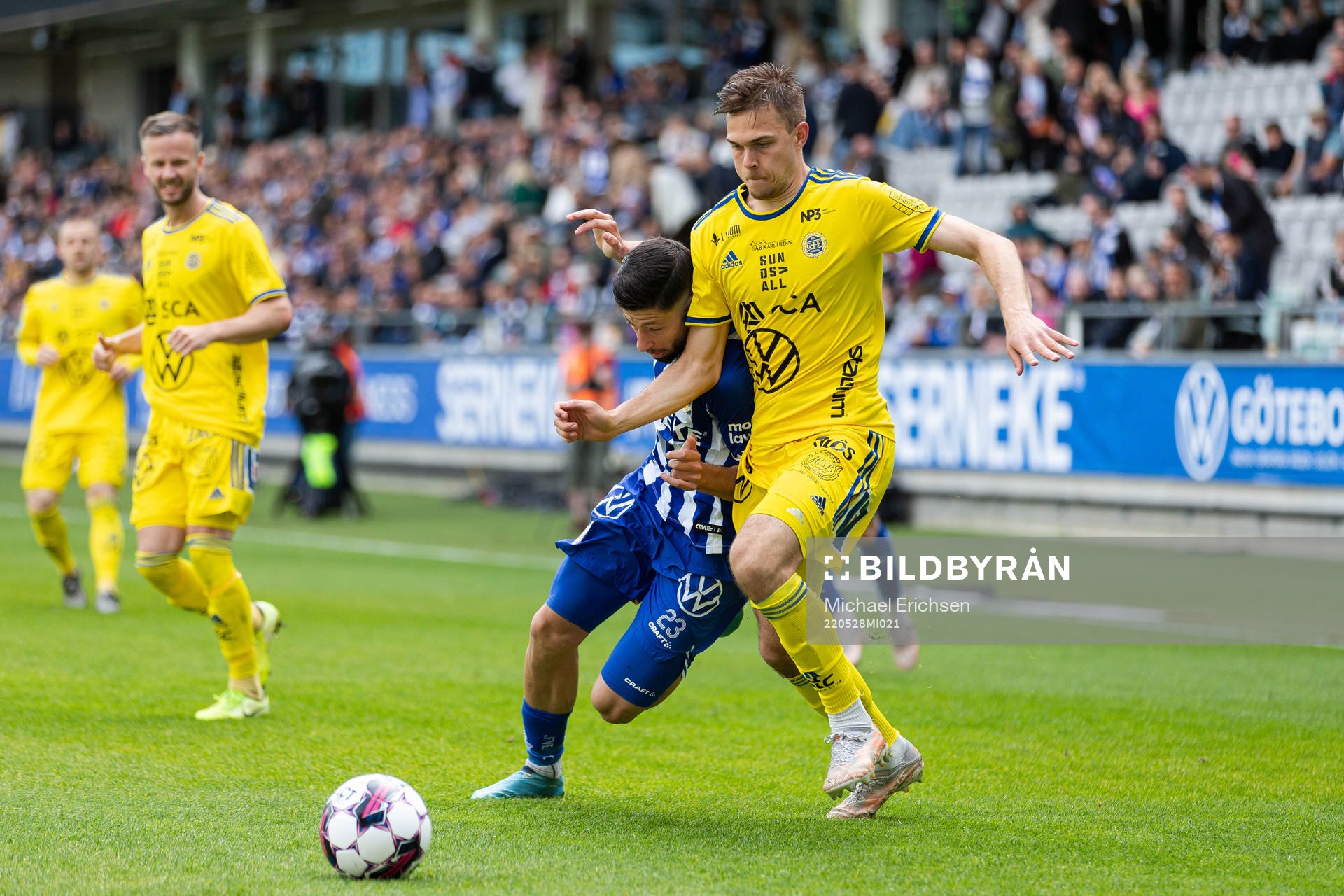 IFK Göteborgs Kevin Yakob och Sundsvalls Anton Eriksson