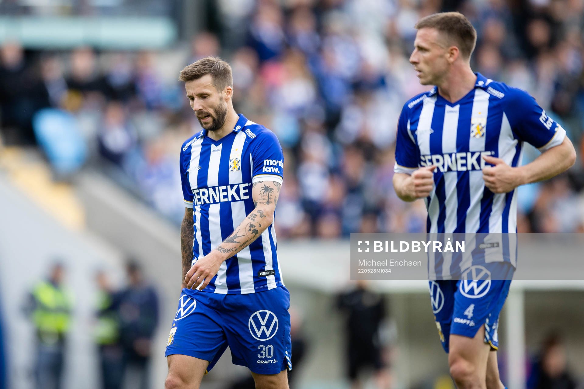 IFK Göteborgs Mattias Bjärsmyr  och Carl Johansson