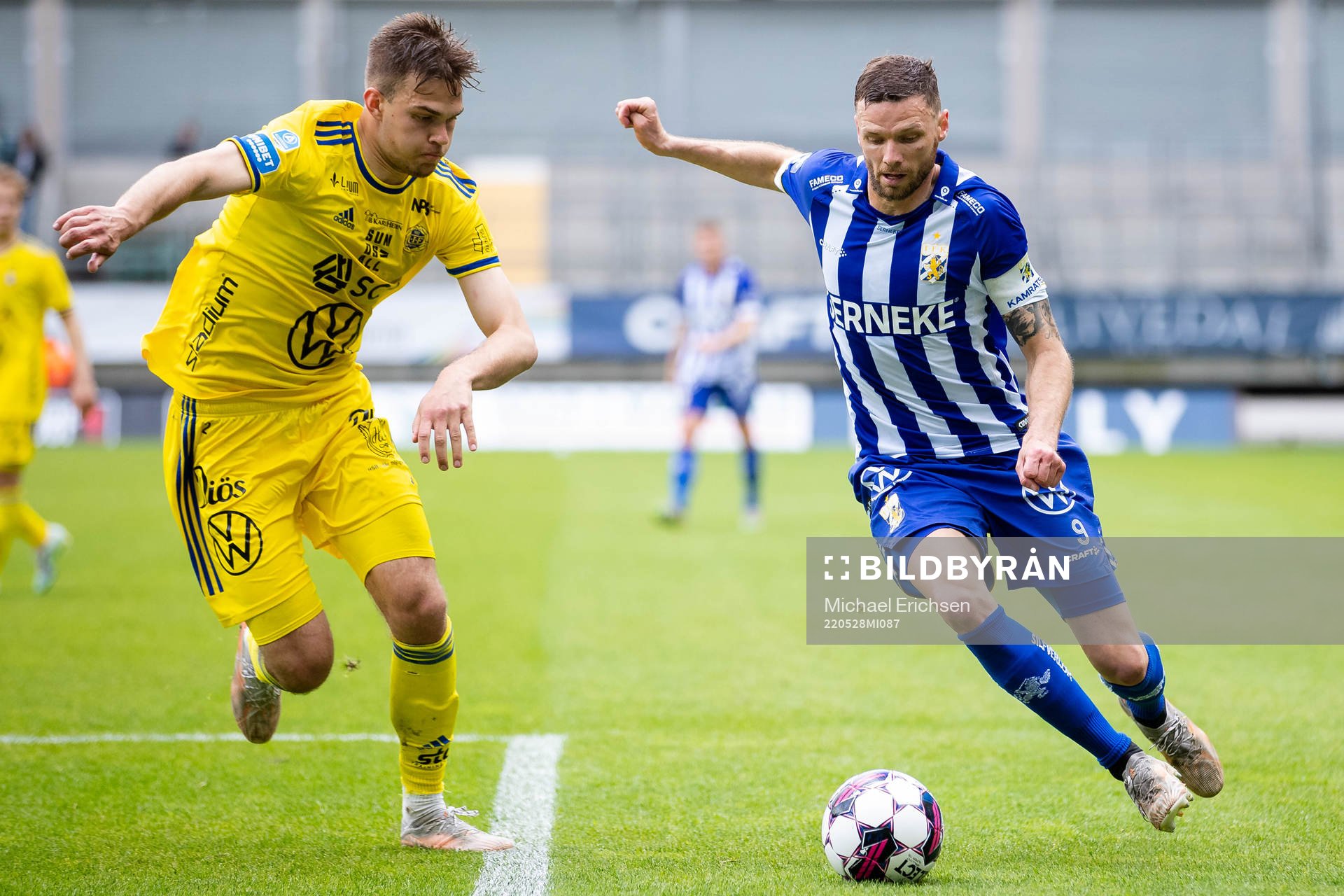 Sundsvalls Anton Eriksson och IFK Göteborgs Marcus Berg