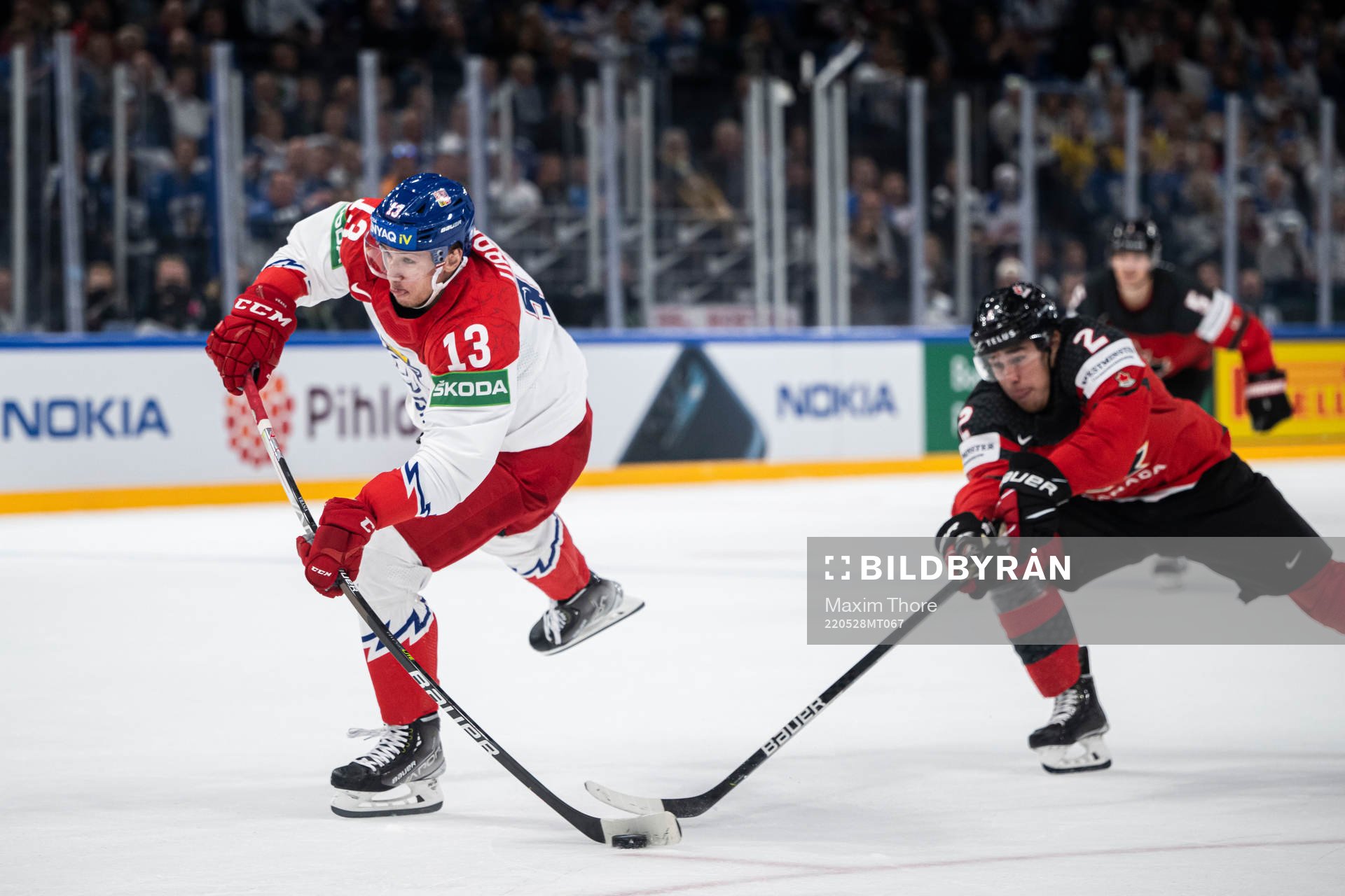 Jakub Vrana of Czech Republic