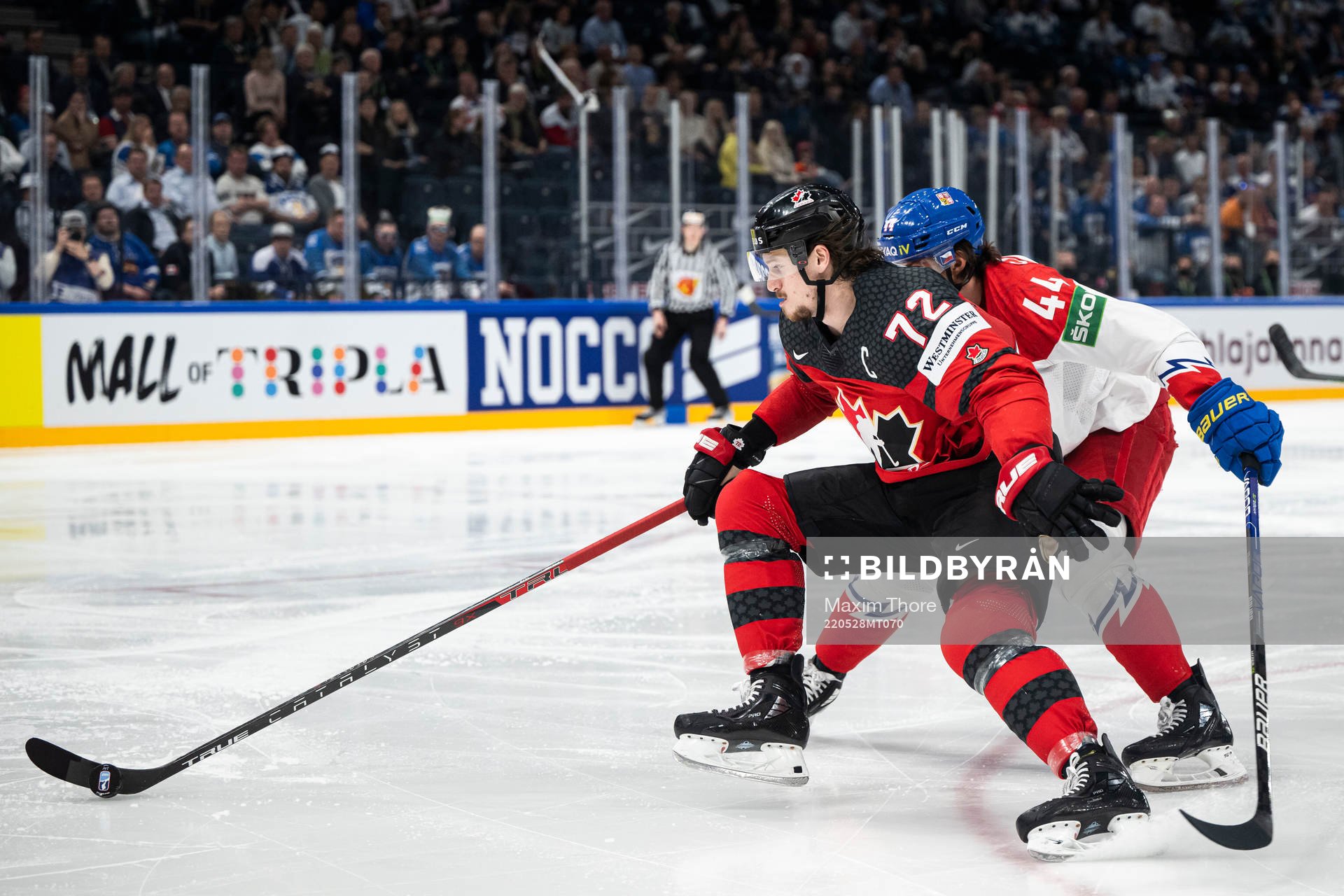Thomas Chabot of Canada and Max Comtois of Canada