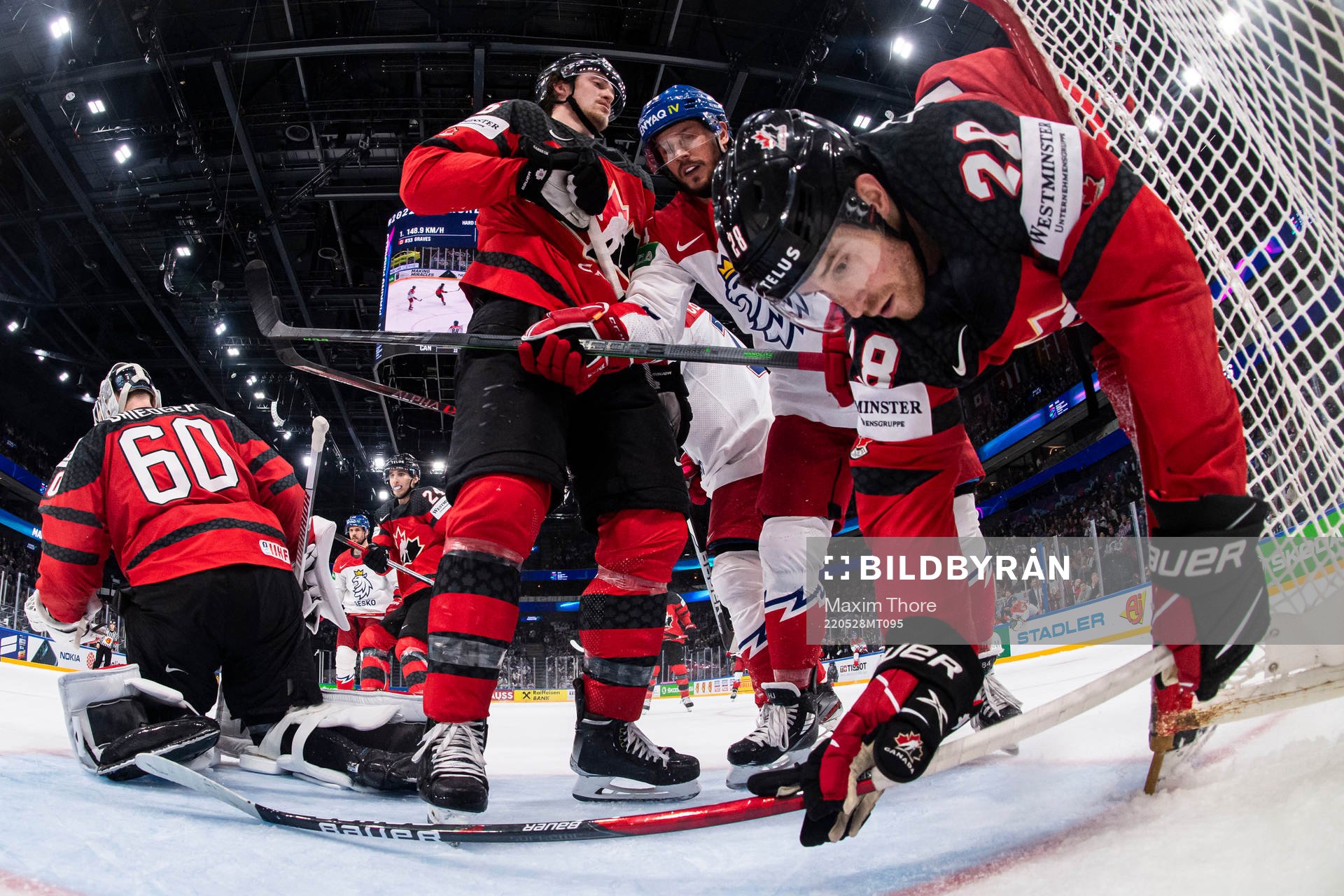 Tomas Kundratek of Czech Republic and Damon Severson of