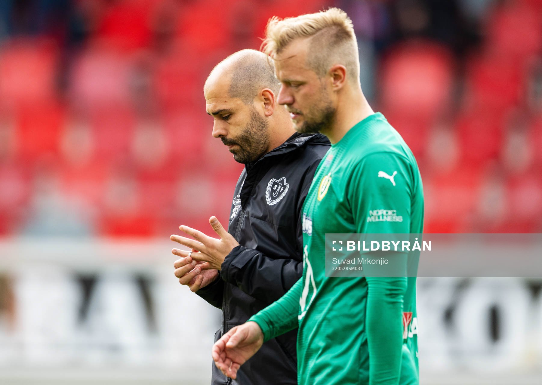 Jönköpings tränare Oscar Garcia Rodrigues och Sebastian