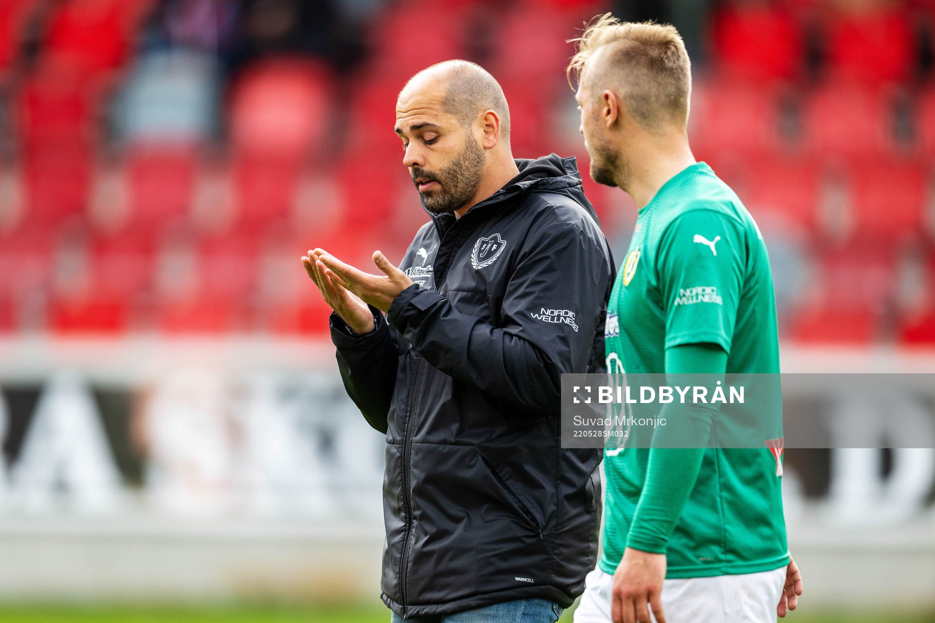 Jönköpings tränare Oscar Garcia Rodrigues och Sebastian