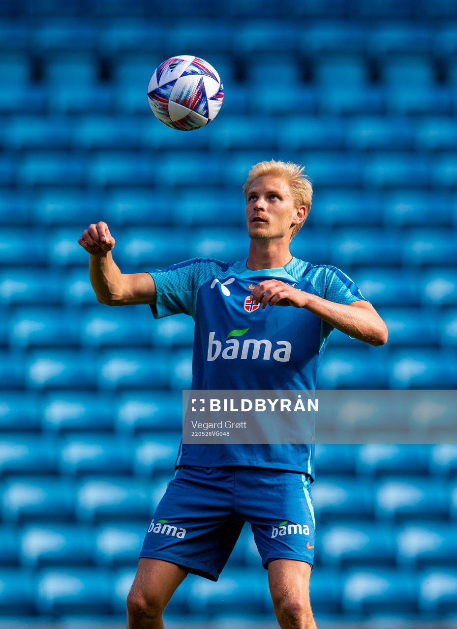 Morten Thorsby of the Norwegian national football team