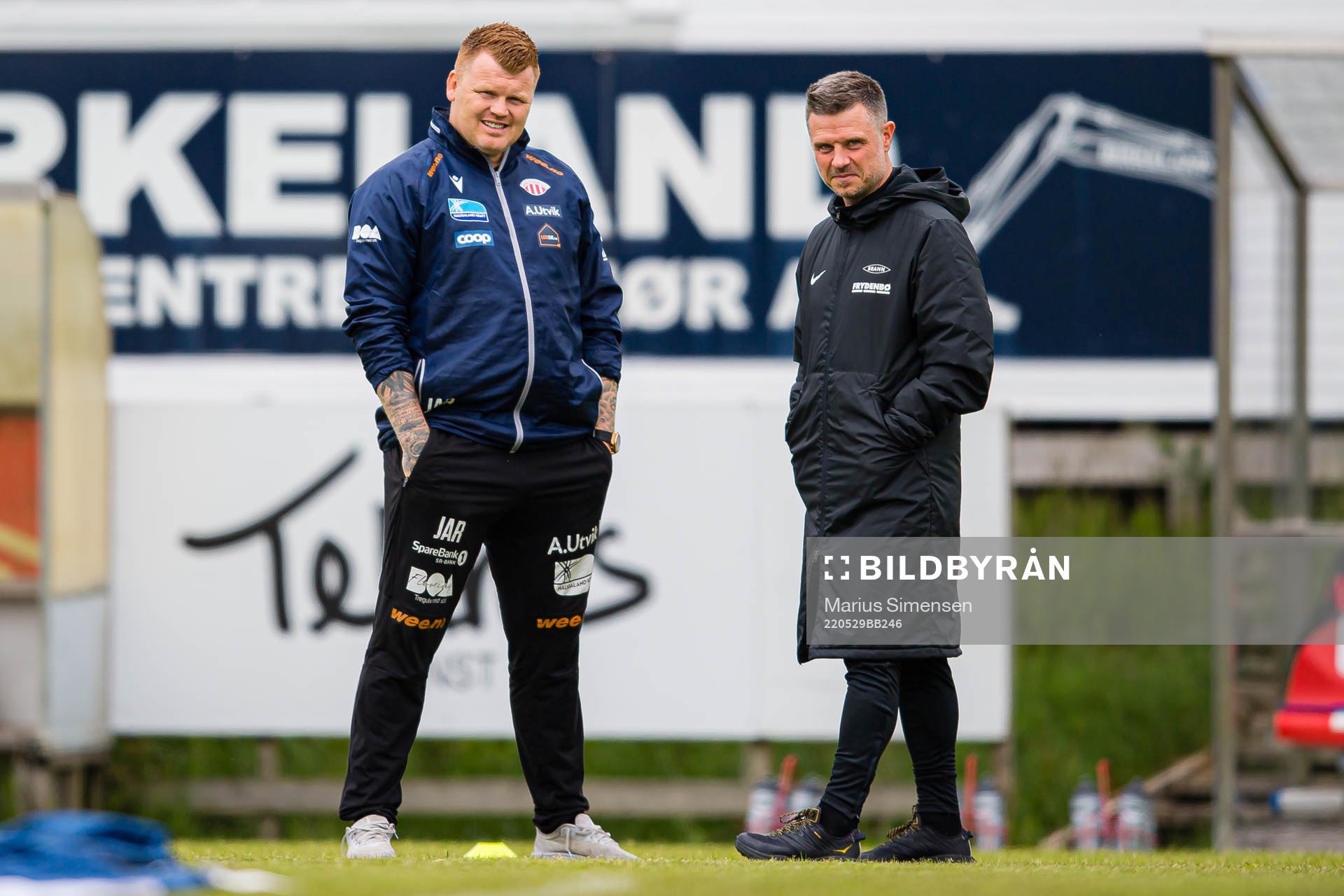 John Arne Riise, head coach of Avaldnes, and Alexander