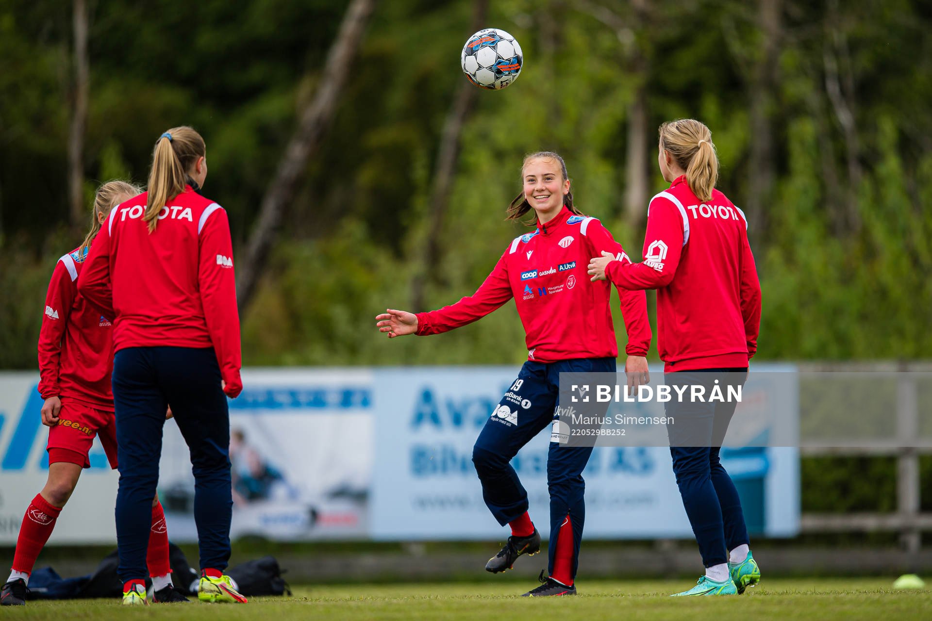 Marion Mannes Haugland of Avaldnes ahead of the Toppserien football match between Avaldsnes and Brann on May 29, 2022 in Karmøy.
