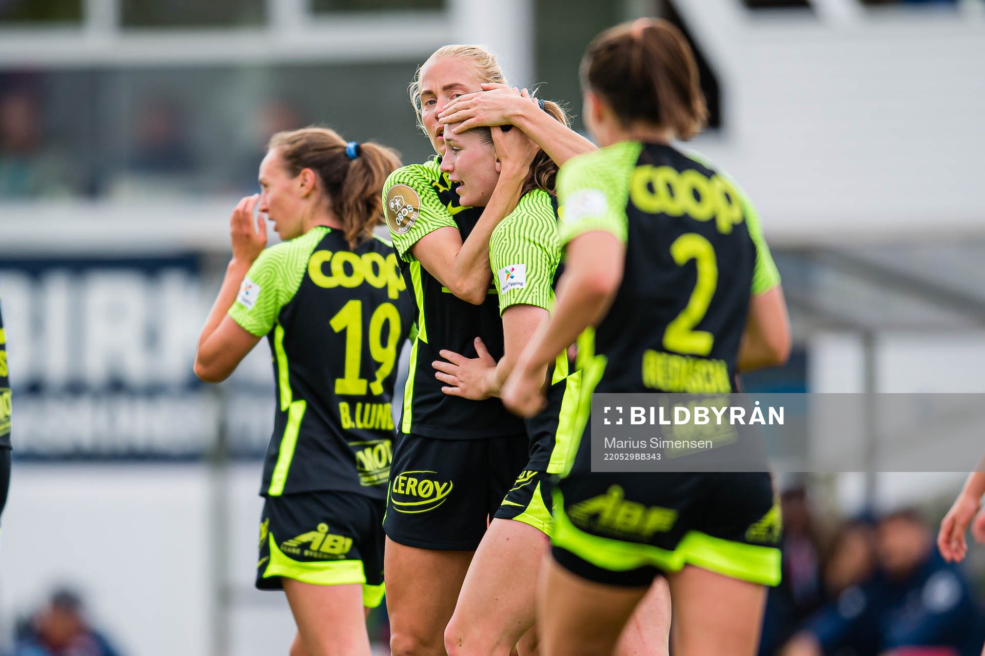 Elisabeth Terland of Brann celebrates