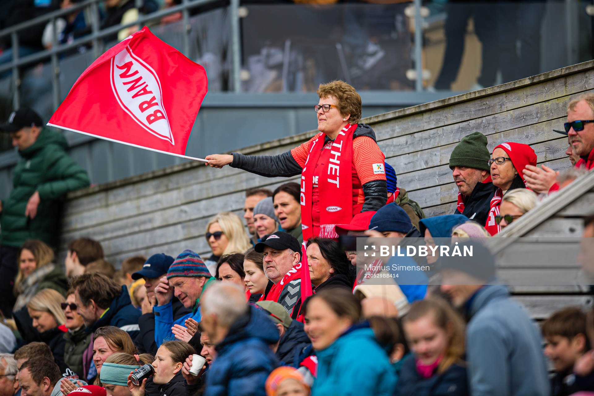 Spectators in the stands