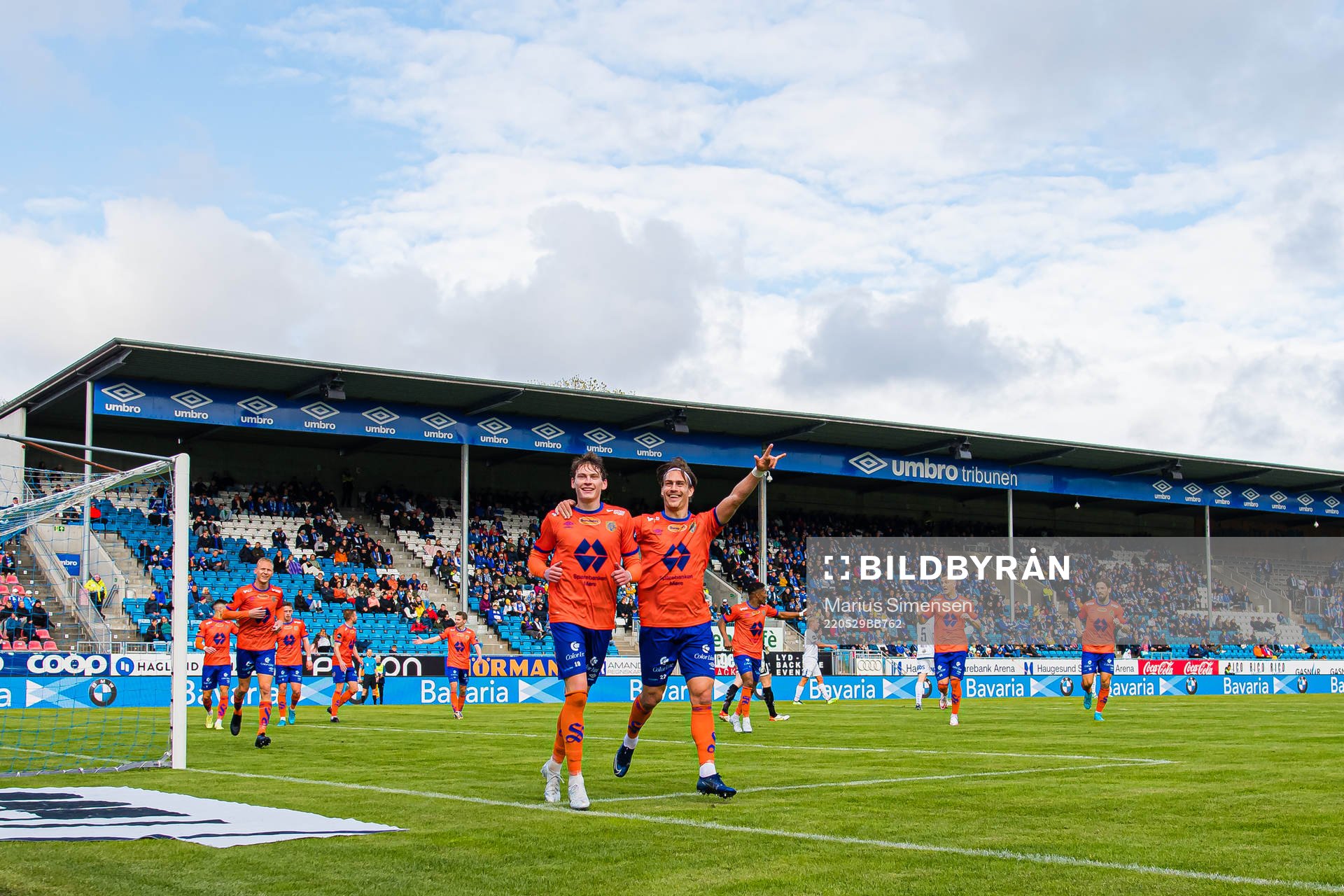 Isak Dybvik Määttä of Aalesund celebrates
