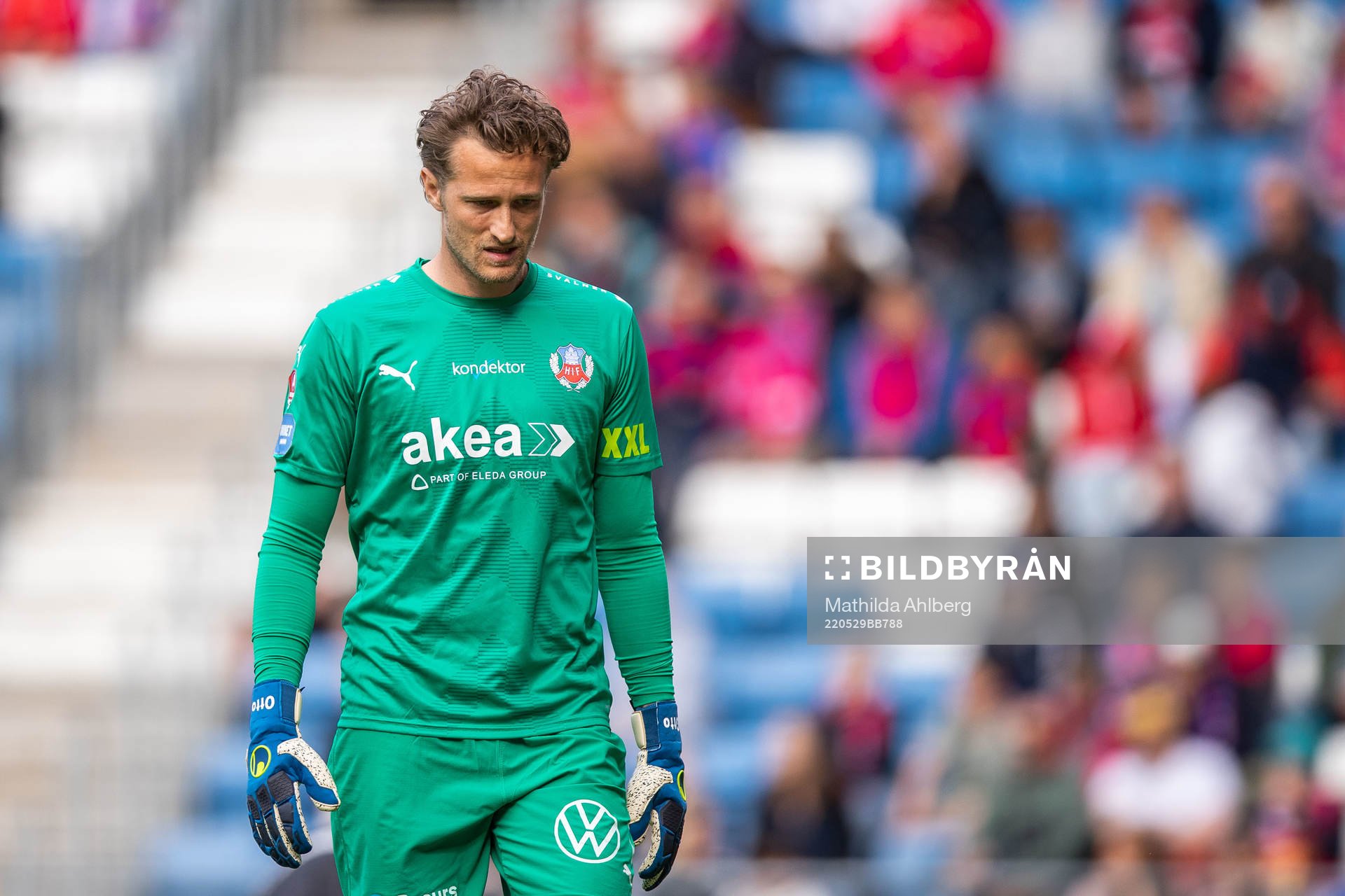 Helsingborgs målvakt Anders Lindegaard deppar