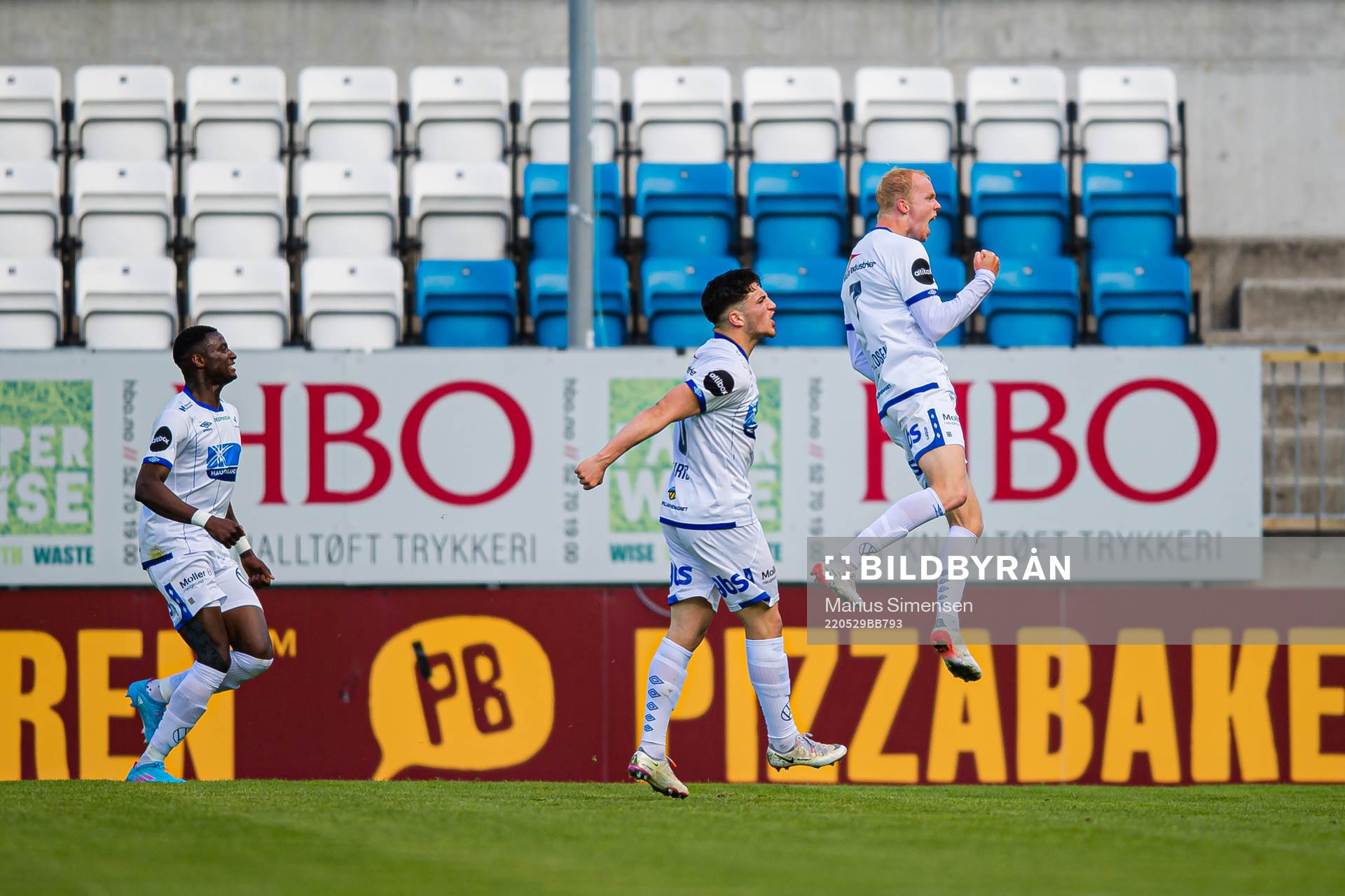 Peter Nysted Therkildsen of Haugesund celebrates