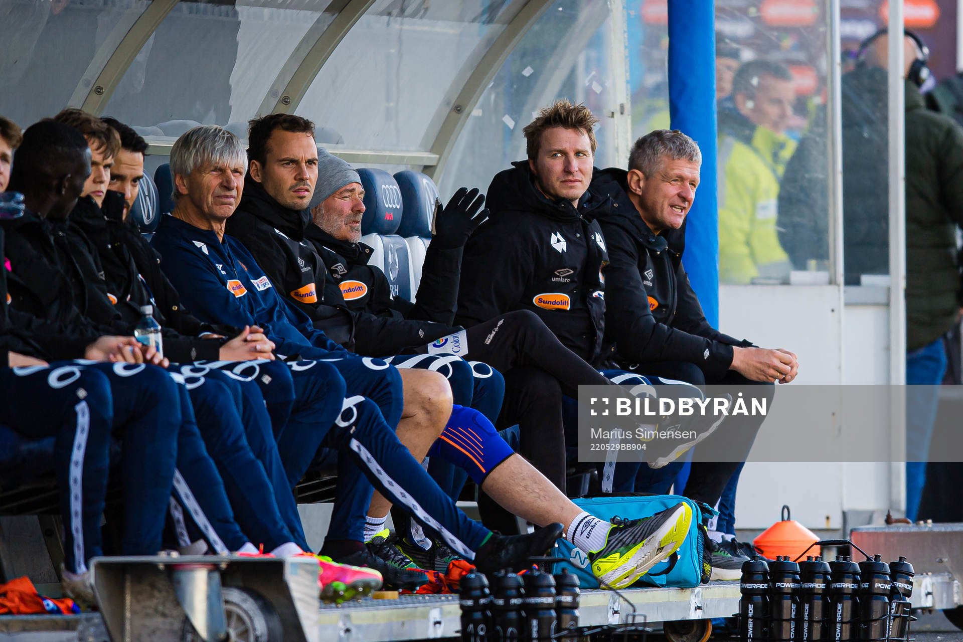Roger Naustan, assistant coach of Aalesund, and Lars Arne