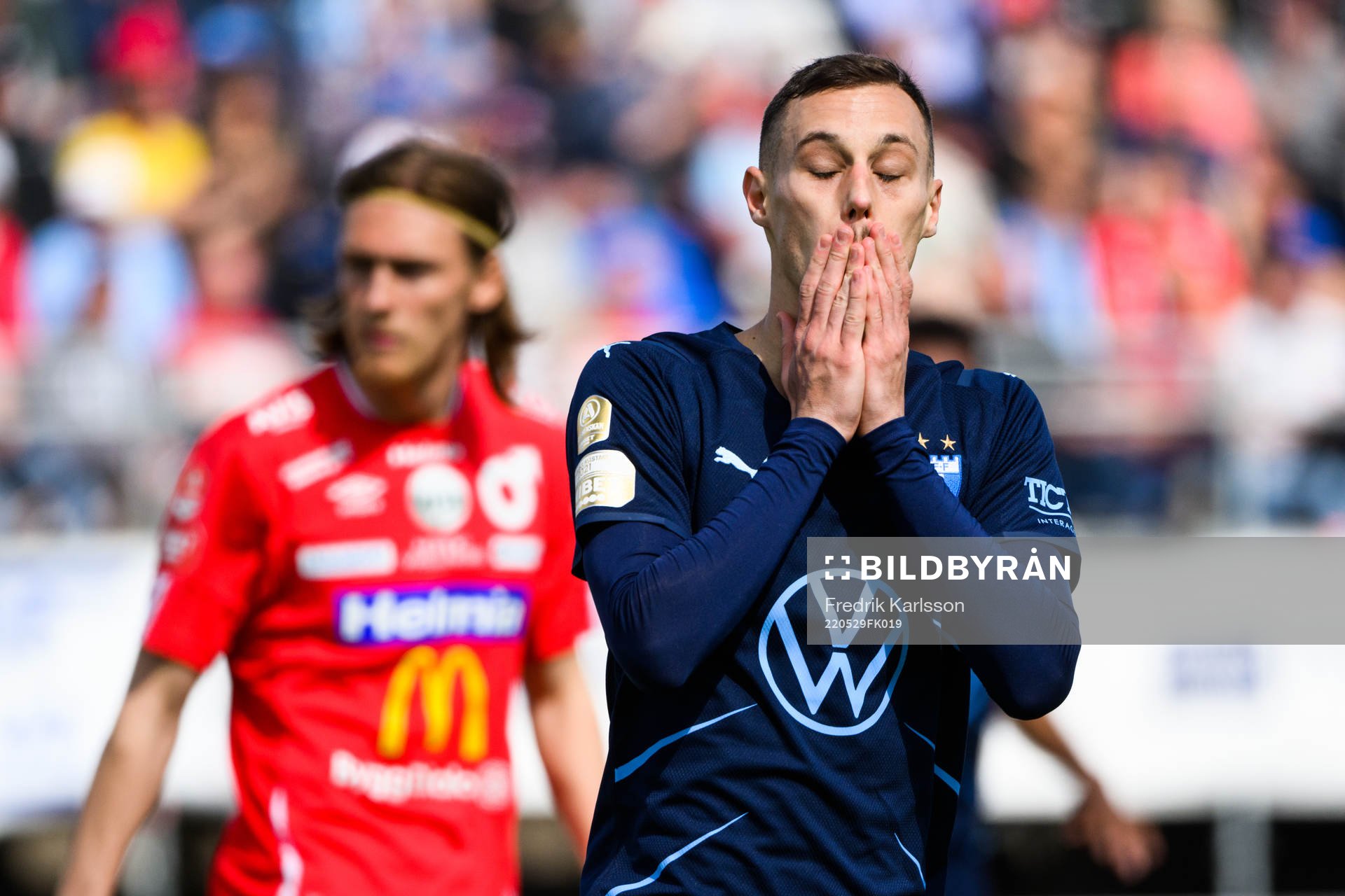 Malmö FFs Veljko Birmancevic deppar