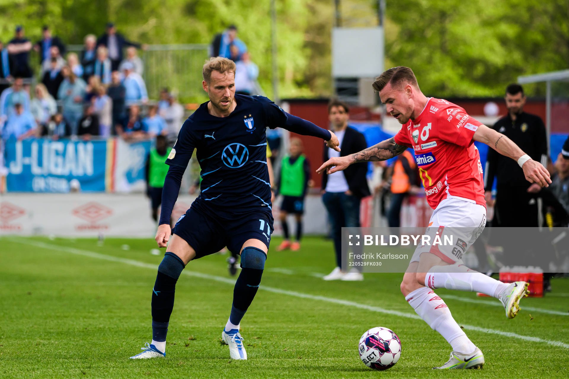 Malmö FFs Ola Toivonen och Degerfors Rasmus Örqvist