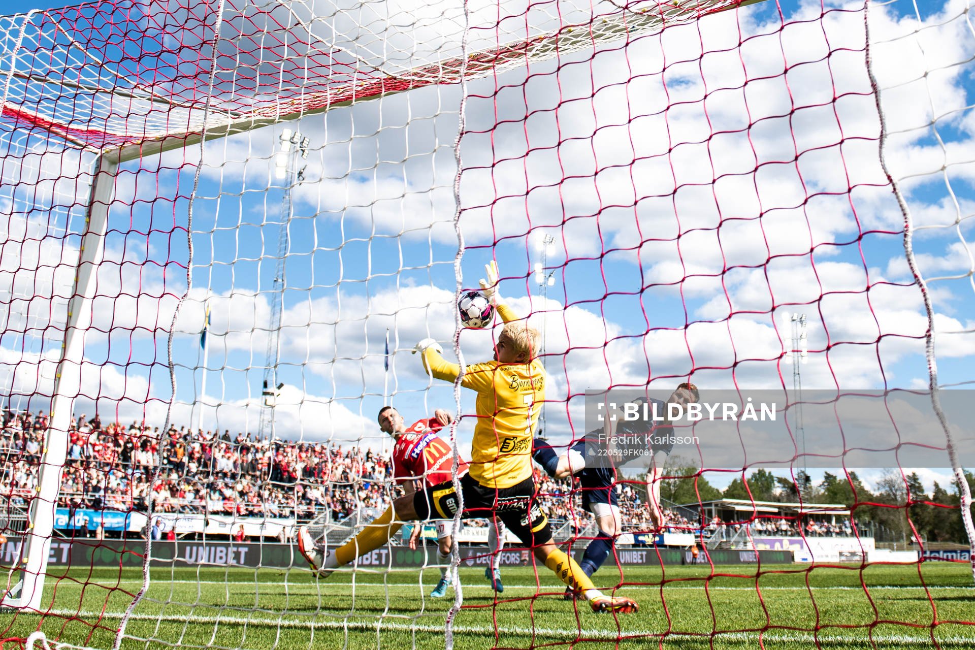 Degerfors målvakt Alfie Malik Whiteman