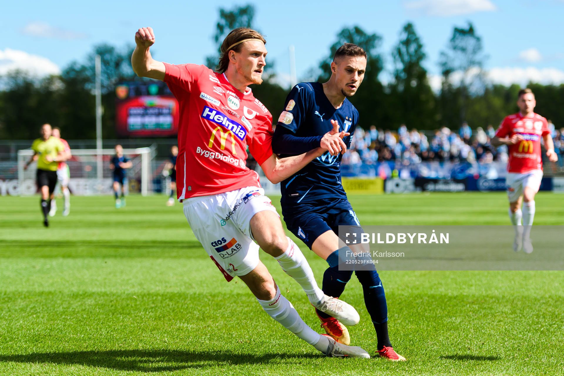 Degerfors Gustav Granath och Malmö FFs Veljko Birmancevic
