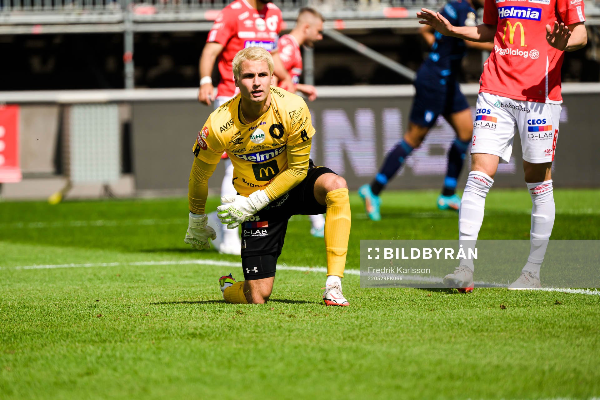 Degerfors målvakt Alfie Malik Whiteman